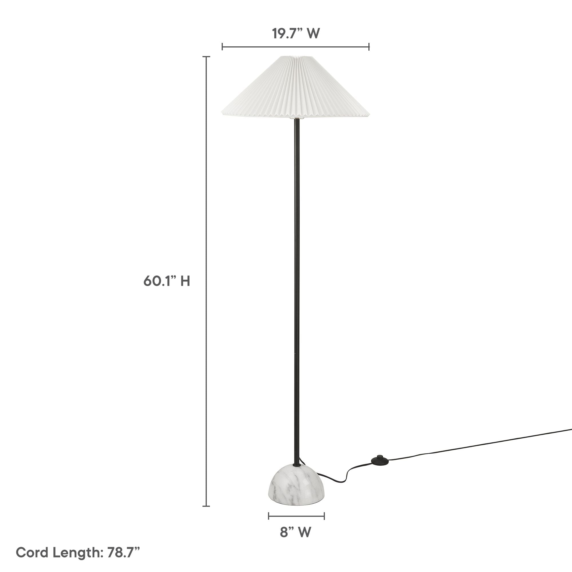 Illusion Marble Dome Floor Lamp by Modway - Best Buy Furniture