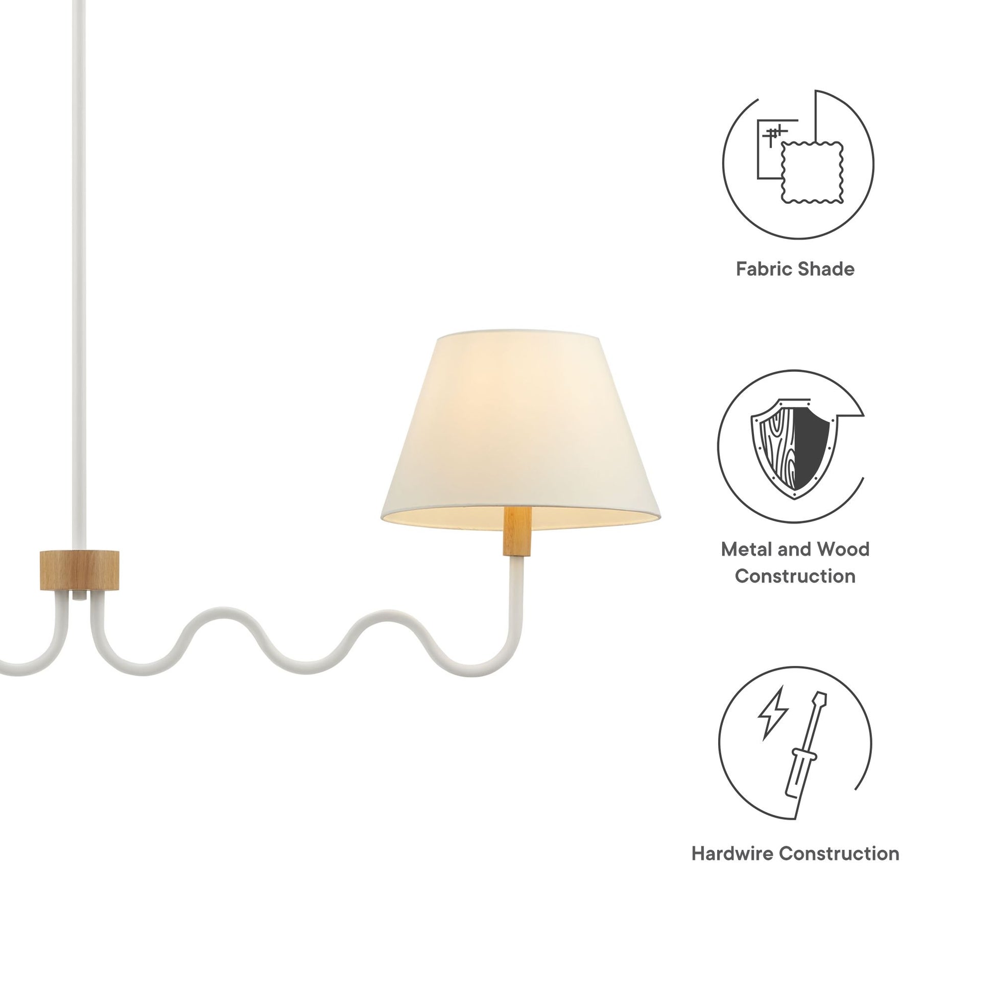 Sunlit Squiggle 2-Arm Pendant Light by Modway - Best Buy Furniture
