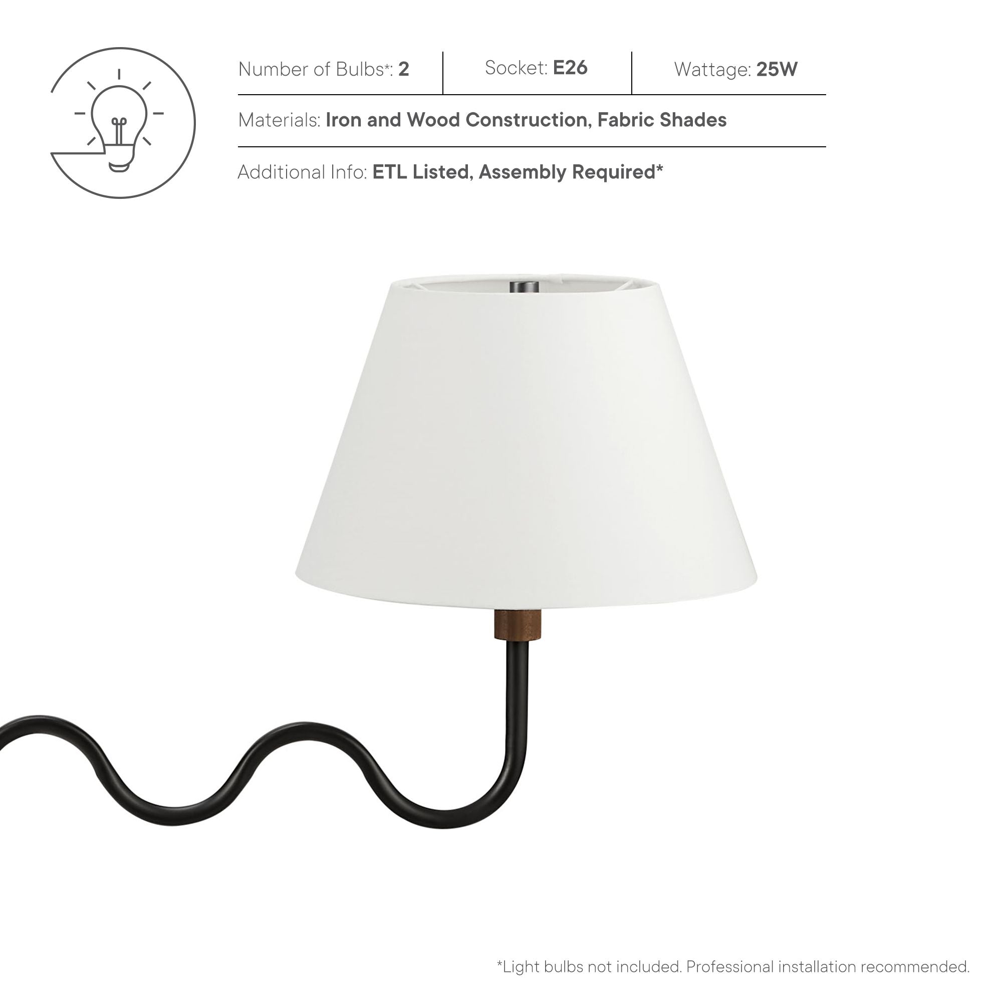 Sunlit Squiggle 2-Arm Pendant Light by Modway - Best Buy Furniture