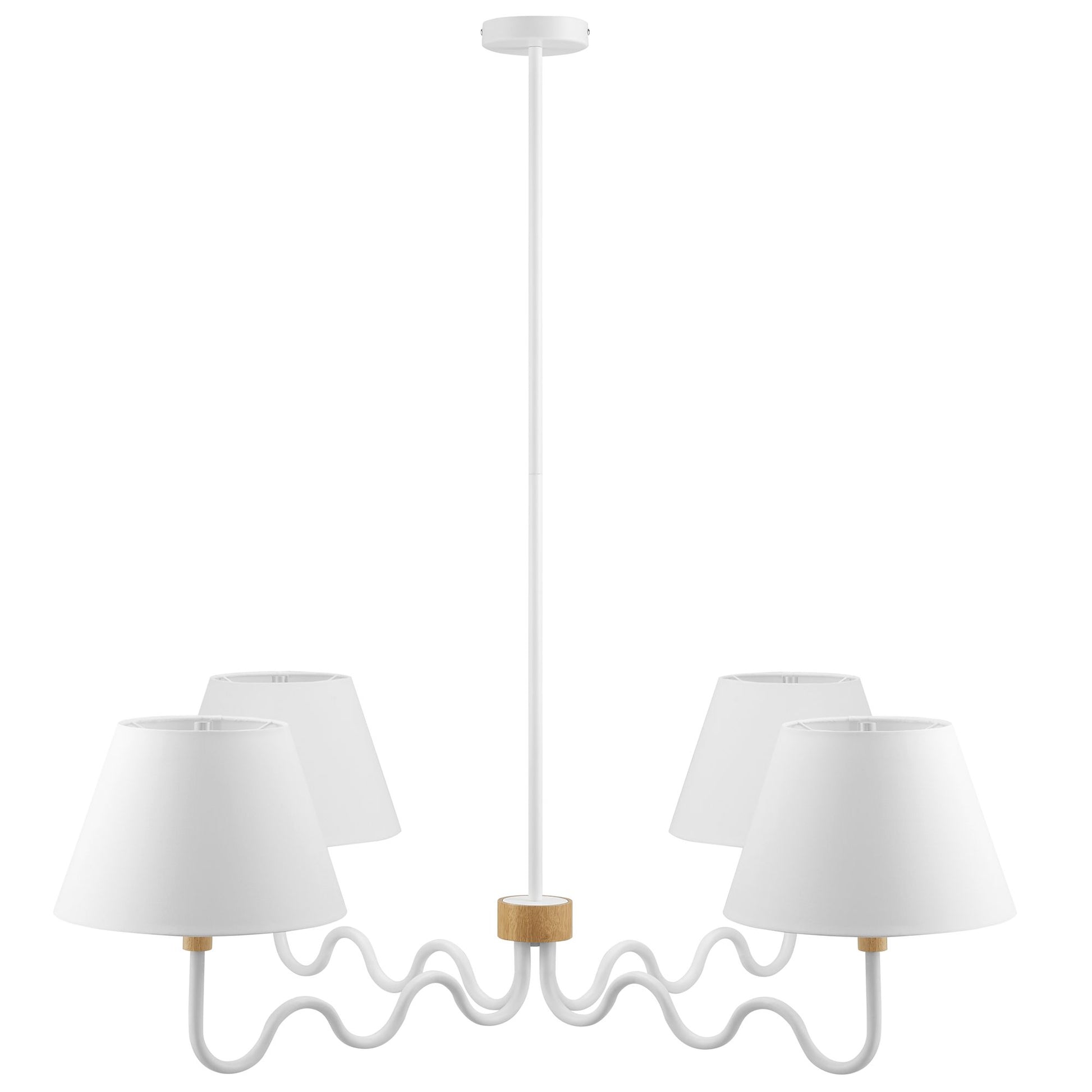 Sunlit Squiggle 4-Arm Pendant Light by Modway - Best Buy Furniture
