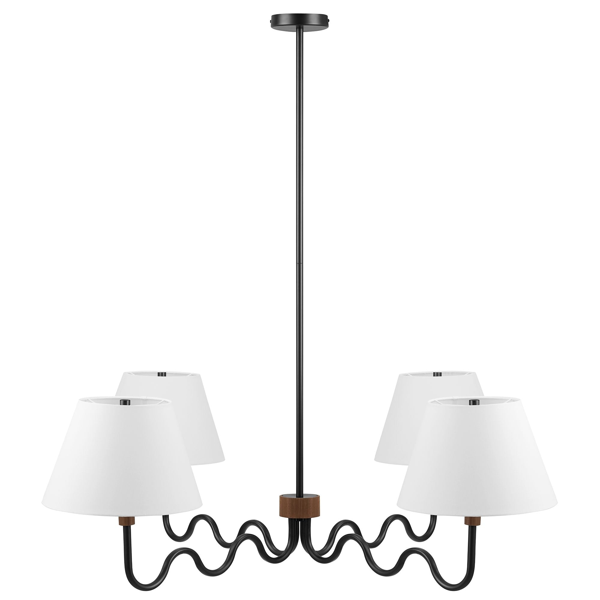 Sunlit Squiggle 4-Arm Pendant Light by Modway - Best Buy Furniture
