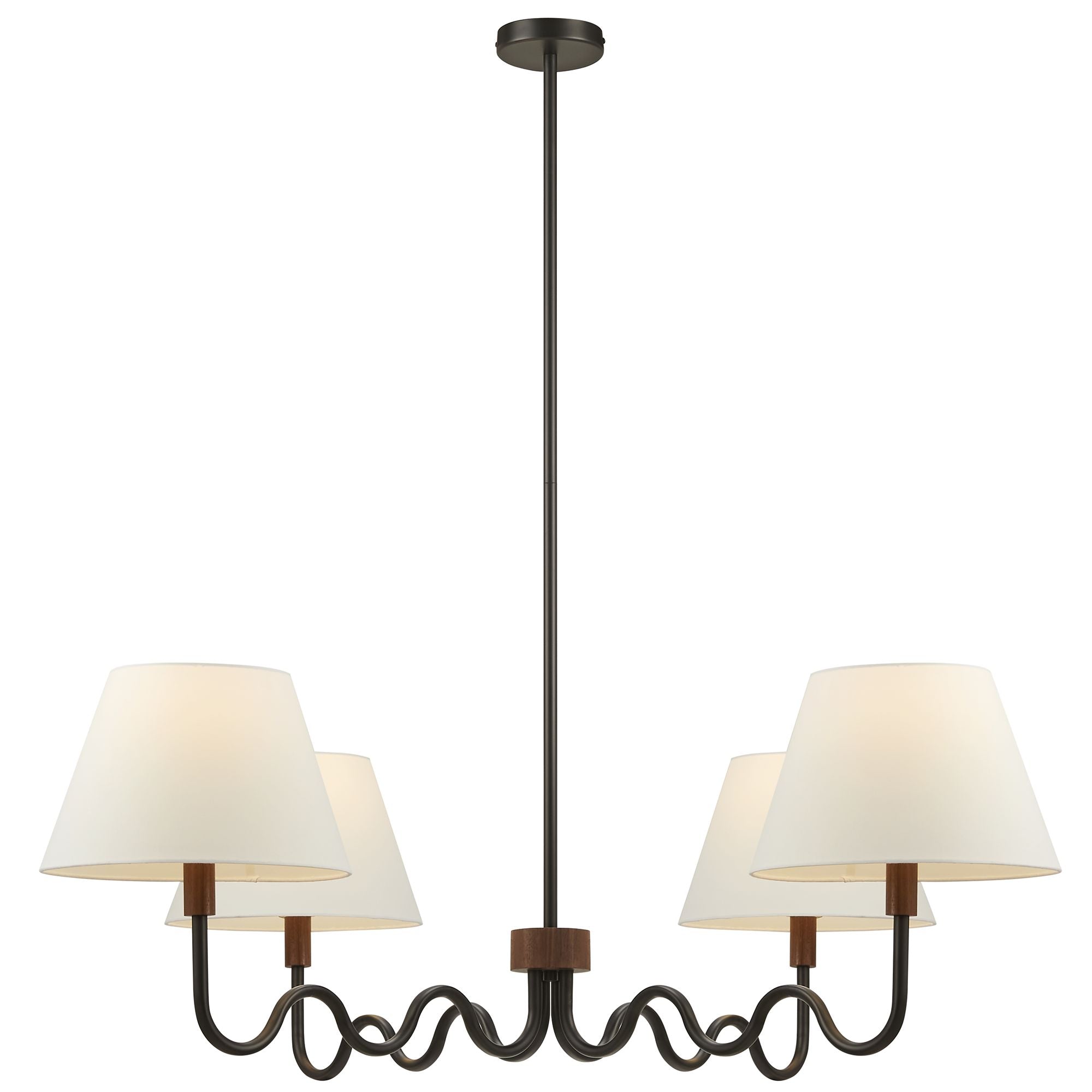 Sunlit Squiggle 4-Arm Pendant Light by Modway - Best Buy Furniture