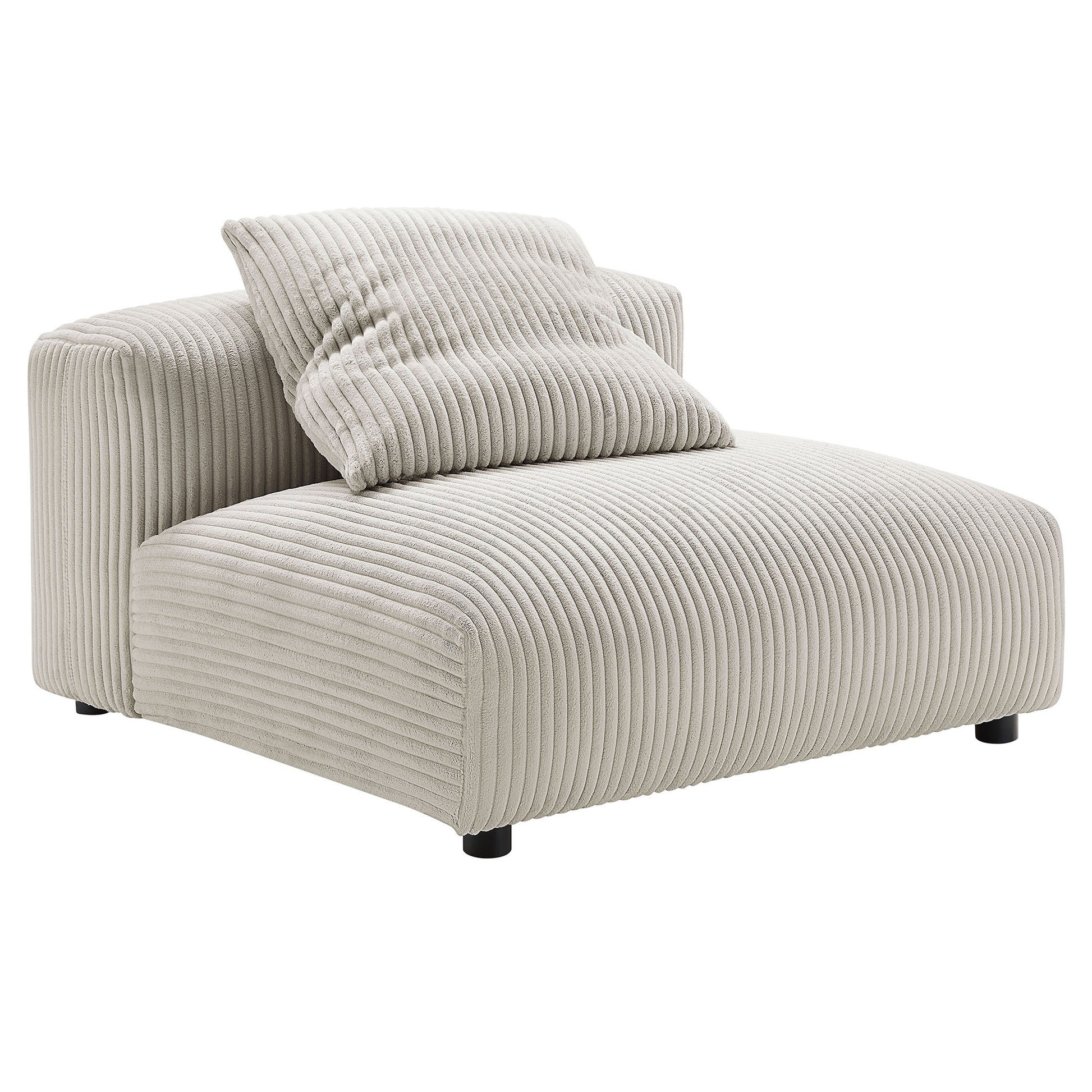 Solace 4-Piece Modular Corduroy Upholstered Sectional Sofa by Modway - Best Buy Furniture
