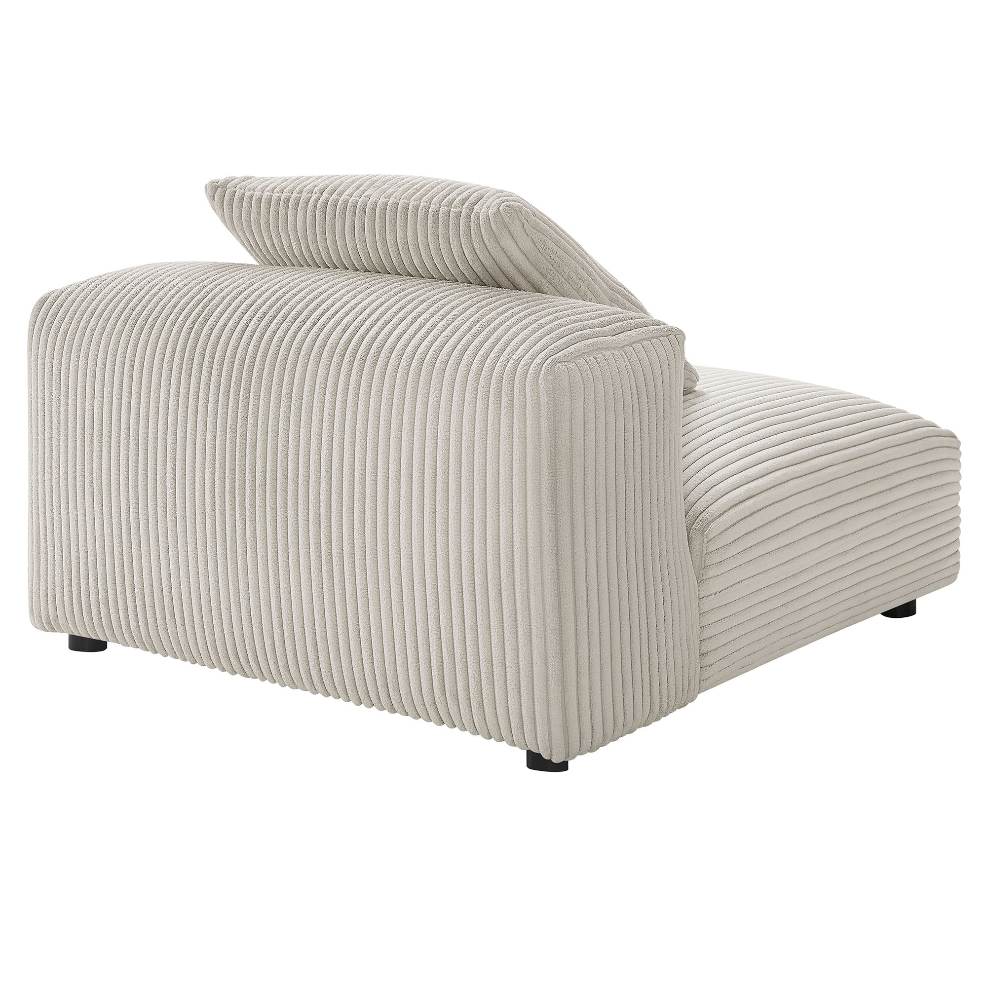 Solace Modular Corduroy Upholstered Armless Chair by Modway - Best Buy Furniture