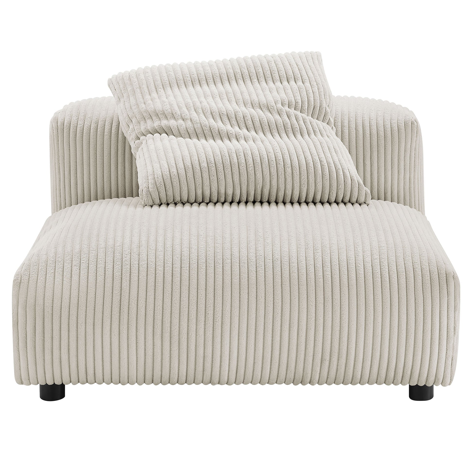Solace Modular Corduroy Upholstered Armless Chair by Modway - Best Buy Furniture