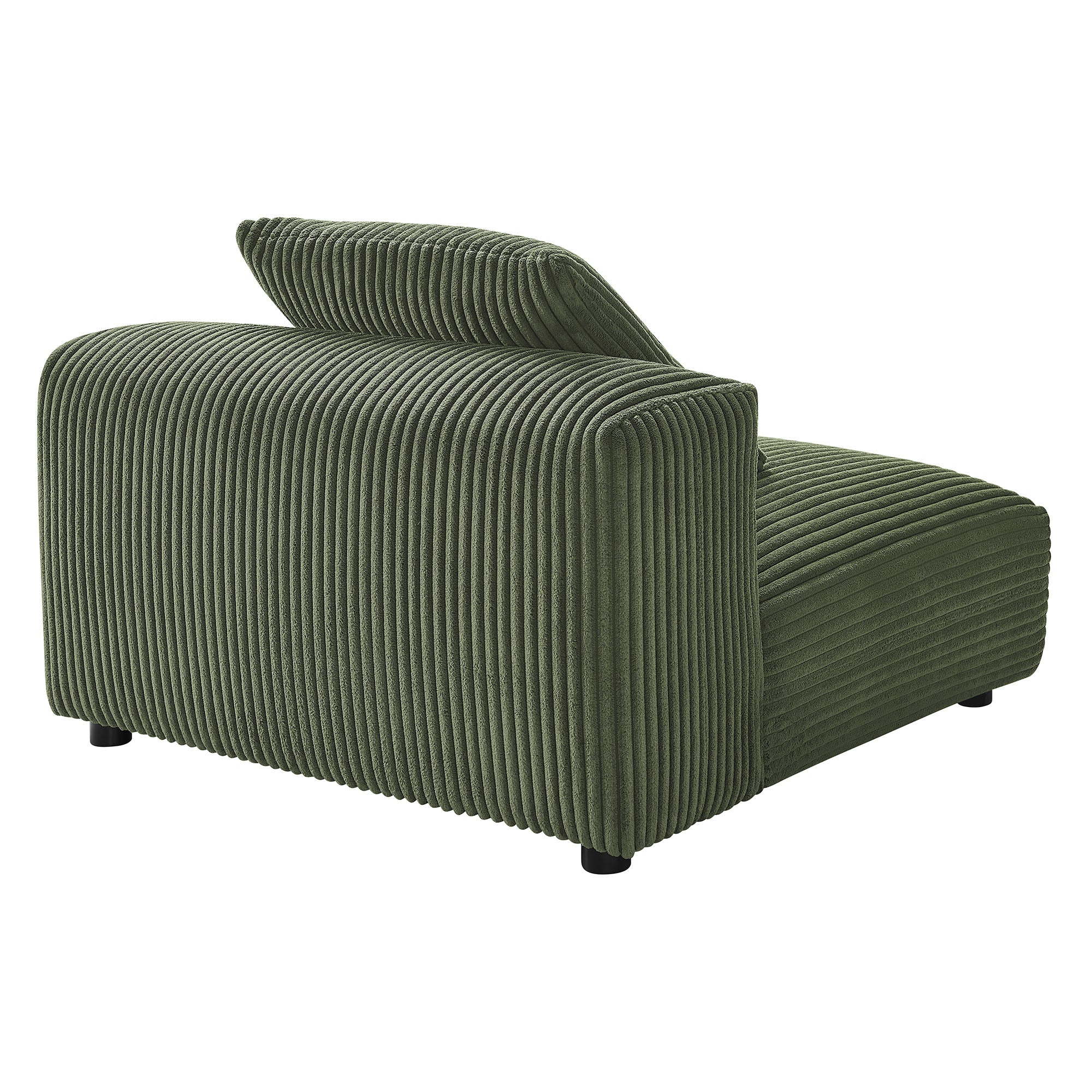 Solace Modular Corduroy Upholstered Armless Chair by Modway - Best Buy Furniture