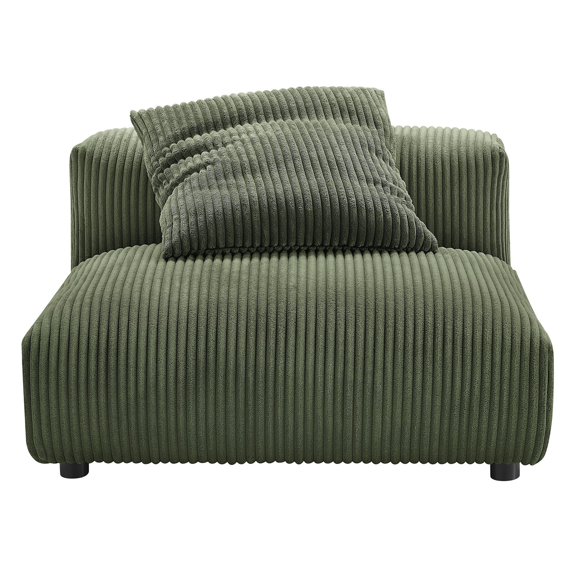 Solace Modular Corduroy Upholstered Armless Chair by Modway - Best Buy Furniture