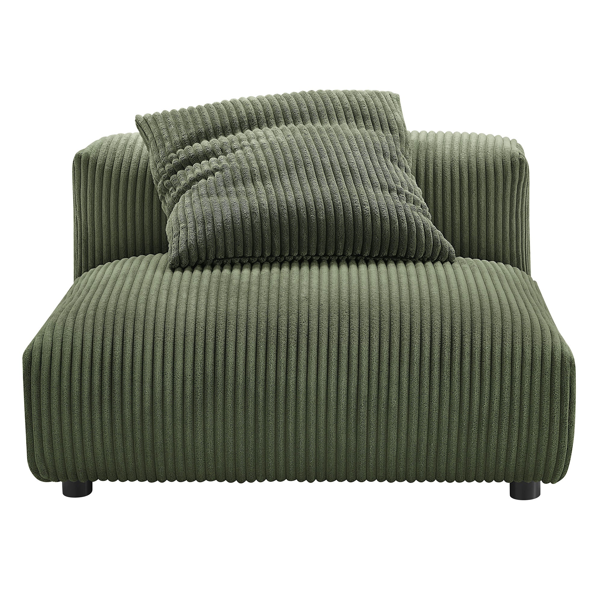 Solace Modular Corduroy Upholstered Armless Chair by Modway - Best Buy Furniture