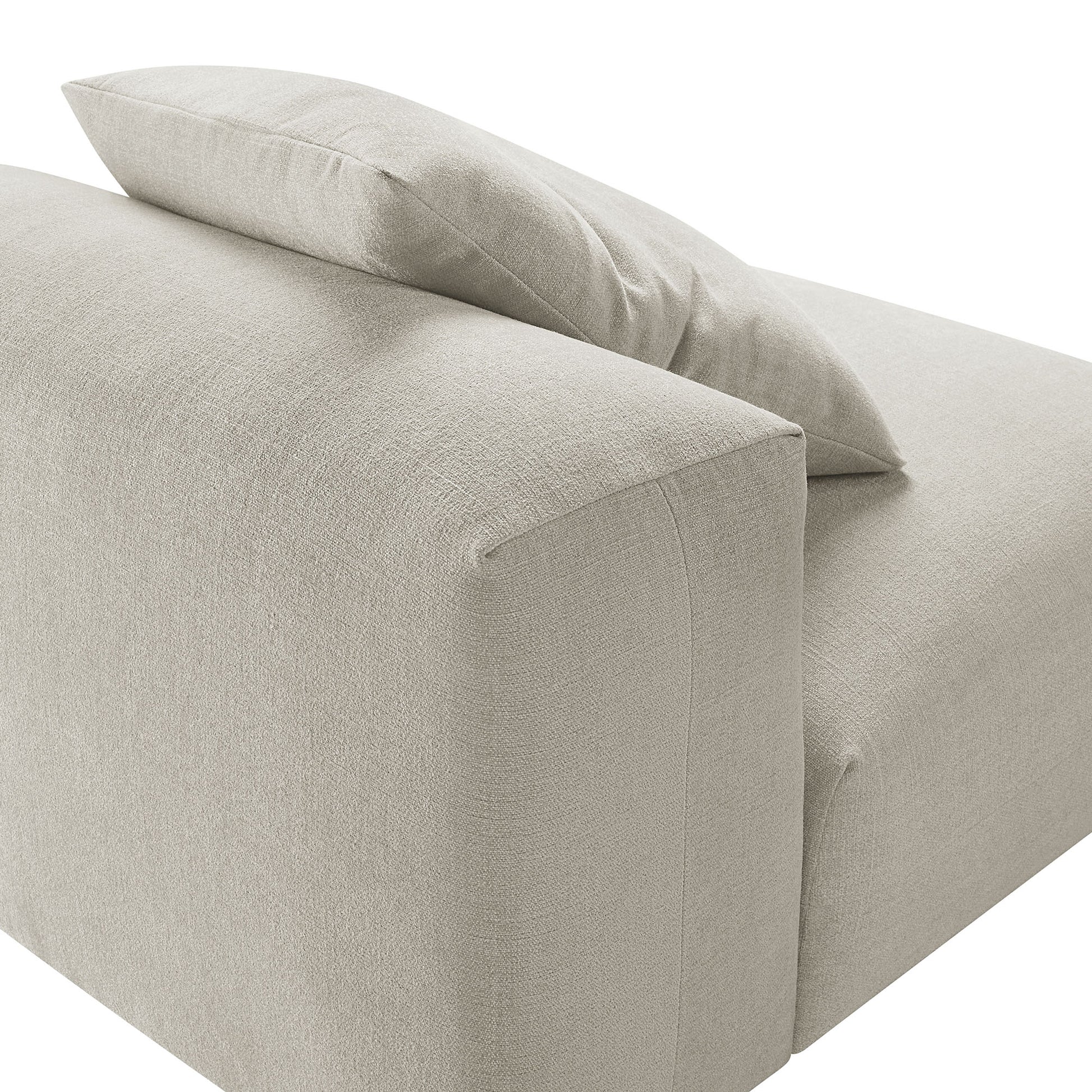 Solace Modular Upholstered Fabric Armless Chair by Modway - Best Buy Furniture