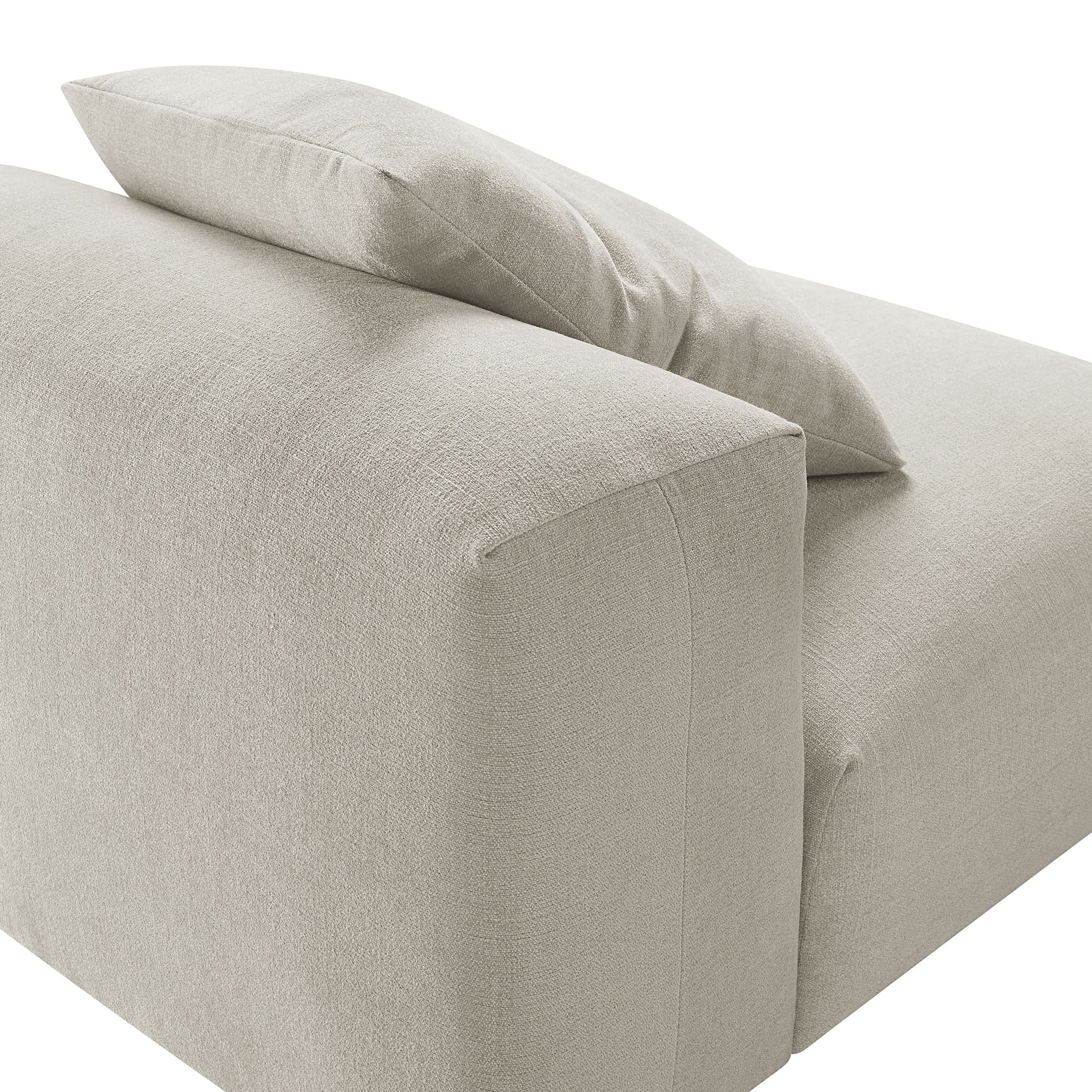 Solace Modular Upholstered Fabric Armless Chair by Modway - Best Buy Furniture