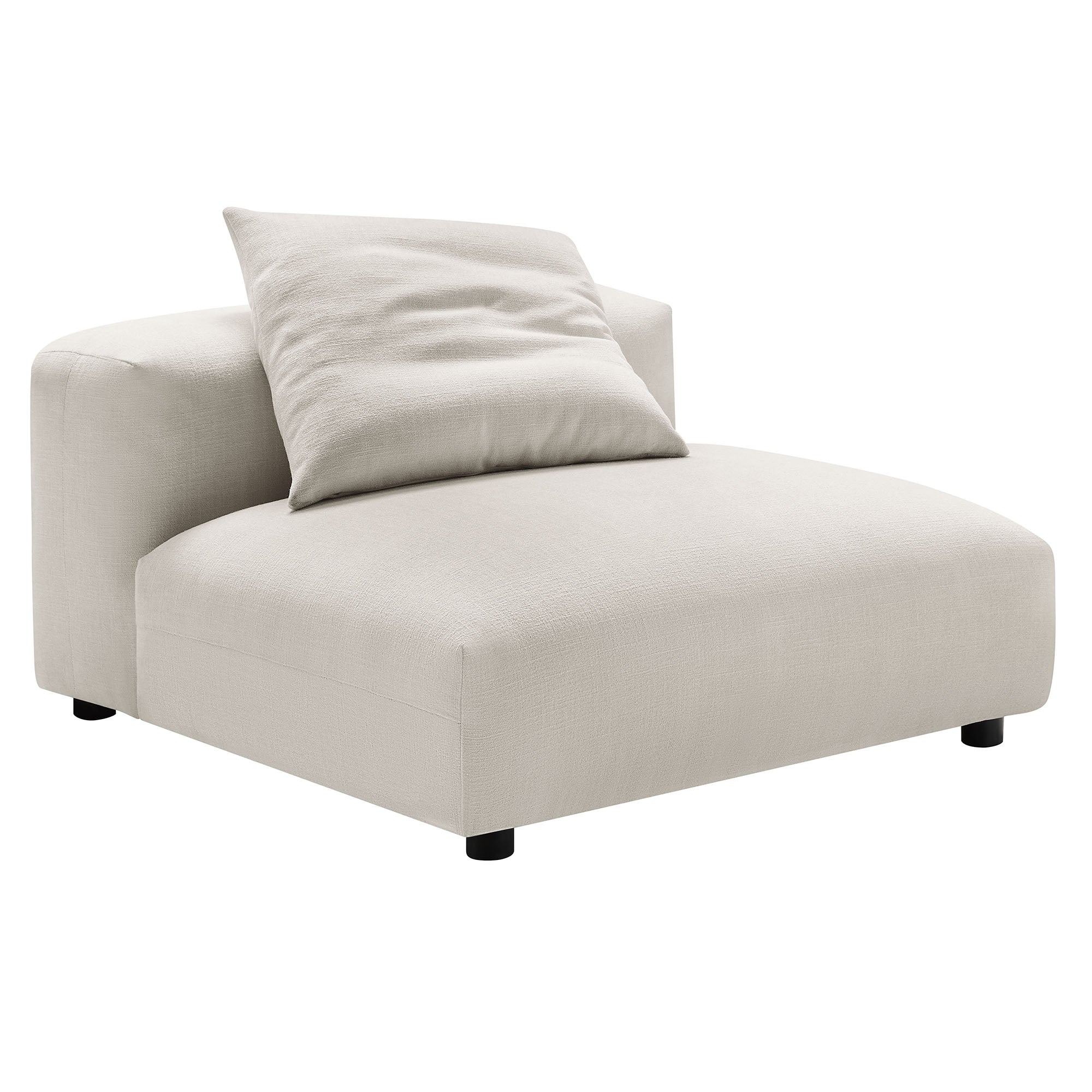 Solace Modular Upholstered Fabric Armless Chair by Modway - Best Buy Furniture
