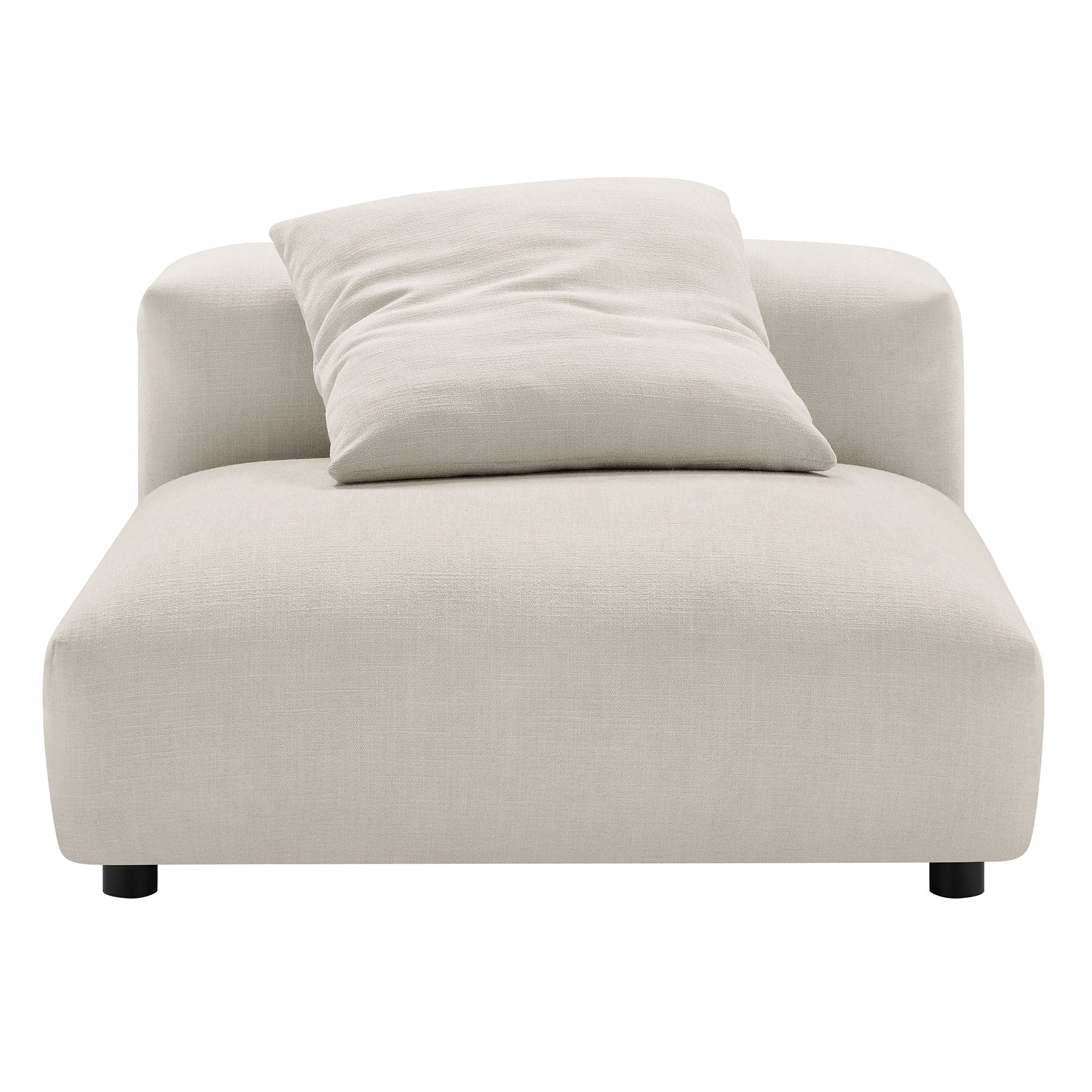 Solace Modular Upholstered Fabric Armless Chair by Modway - Best Buy Furniture