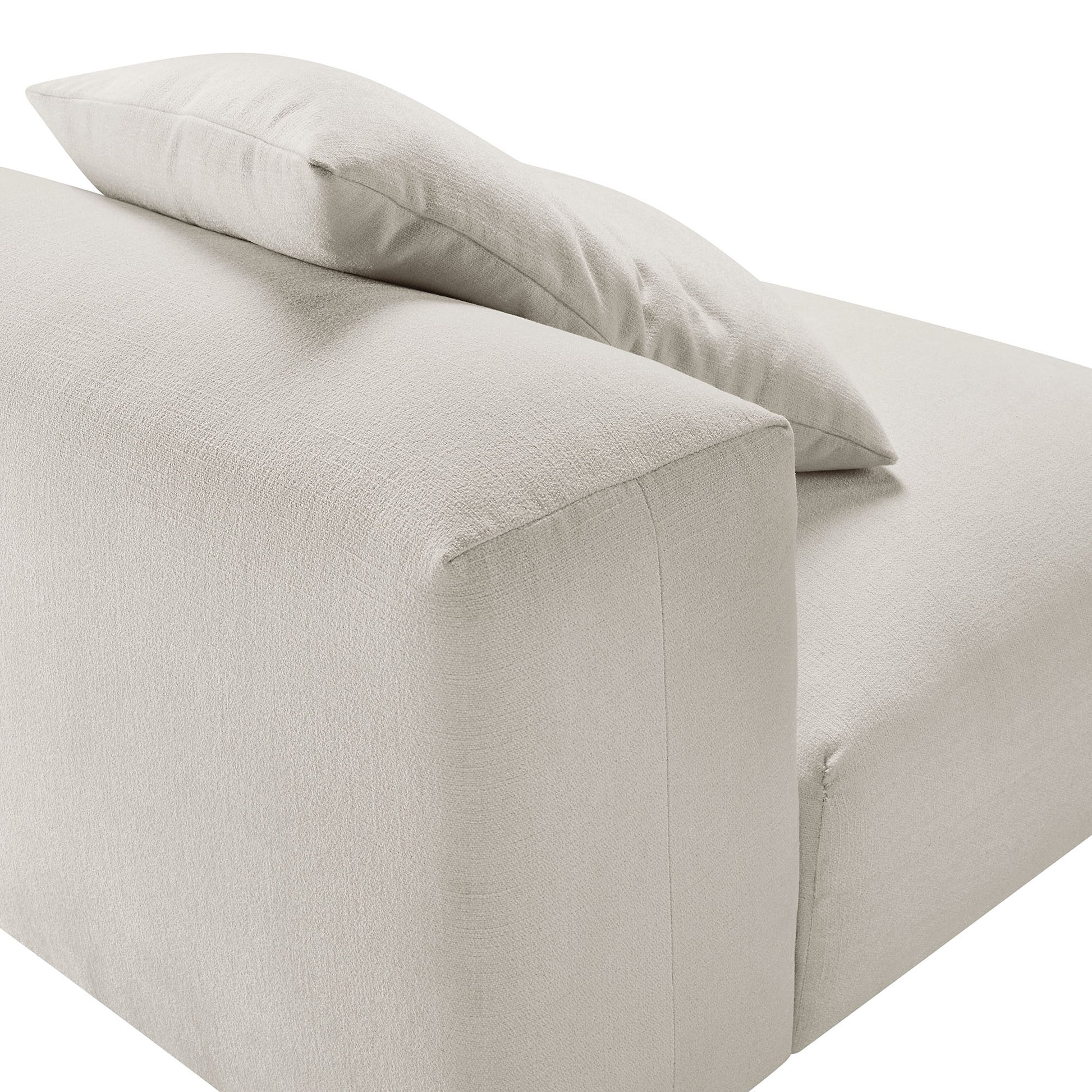 Solace Modular Upholstered Fabric Armless Chair by Modway - Best Buy Furniture