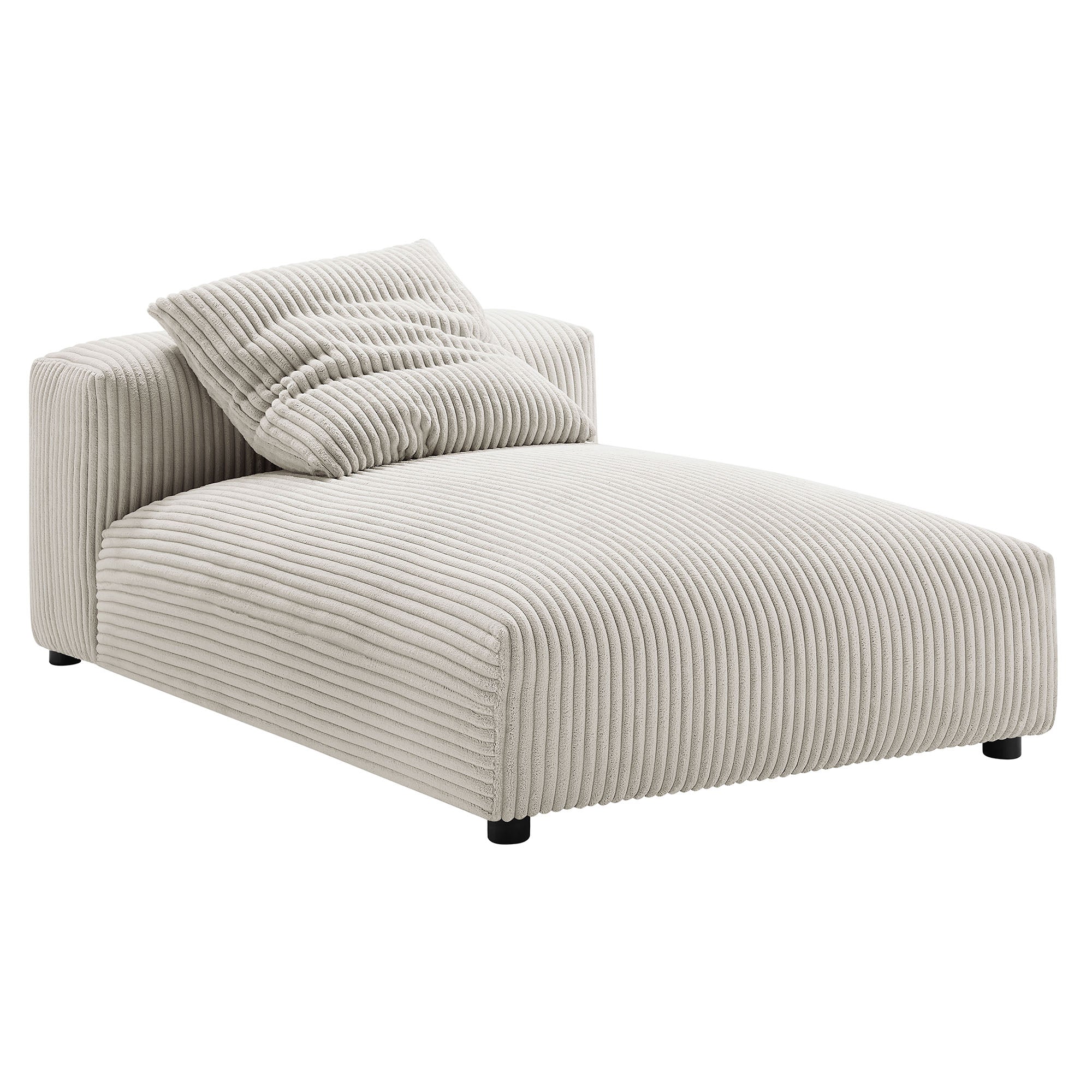 Solace 2-Piece Modular Corduroy Upholstered Sectional Sofa With Chaise by Modway - Best Buy Furniture