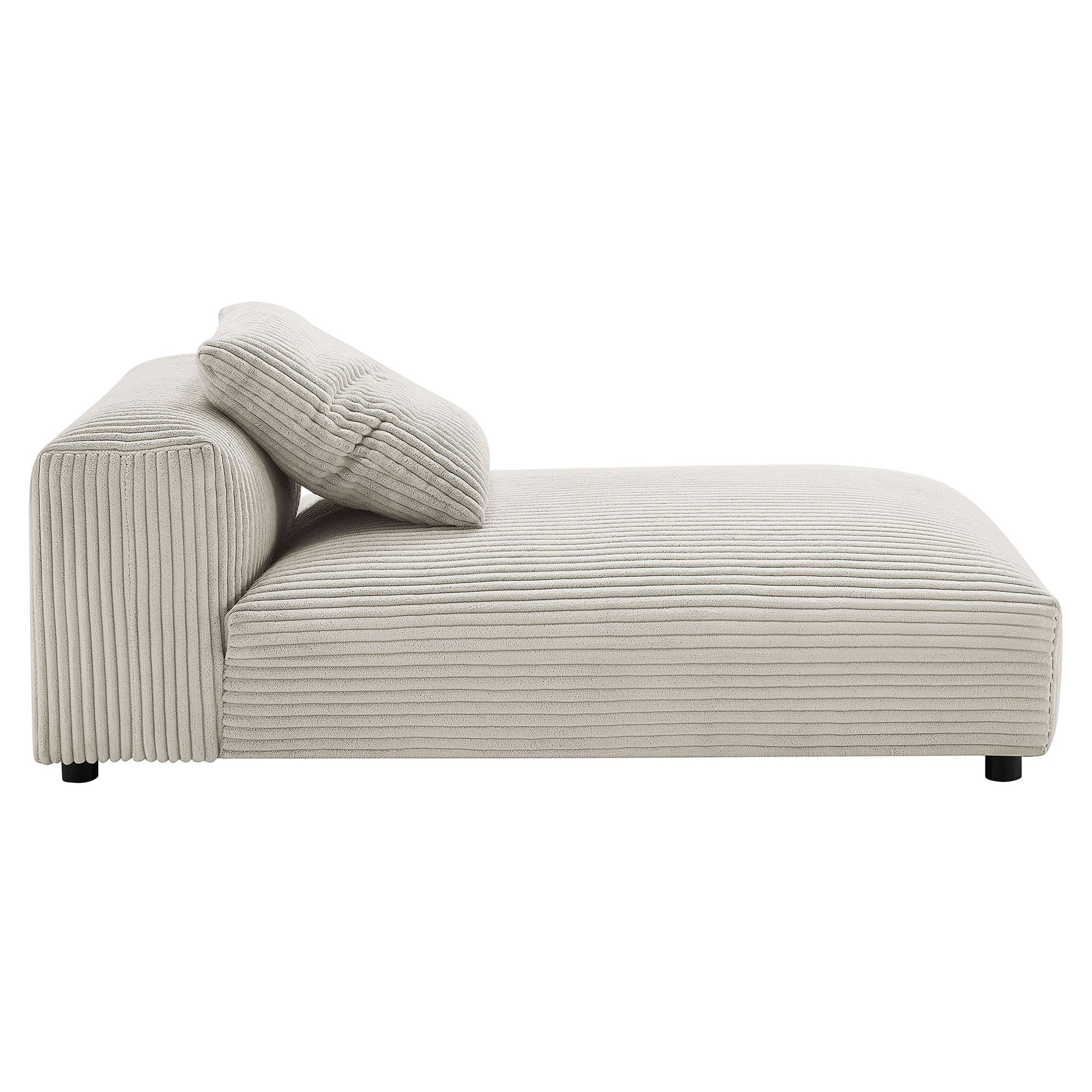 Solace Modular Corduroy Upholstered Armless Chaise Lounge by Modway - Best Buy Furniture