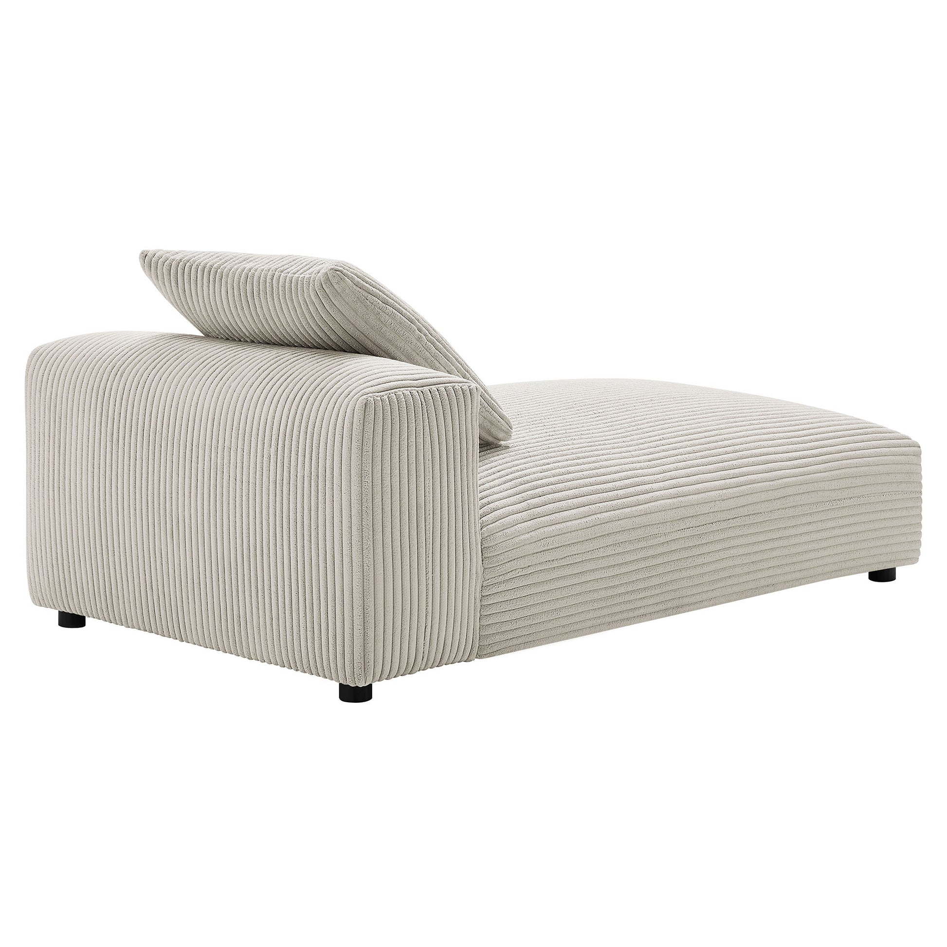 Solace Modular Corduroy Upholstered Armless Chaise Lounge by Modway - Best Buy Furniture