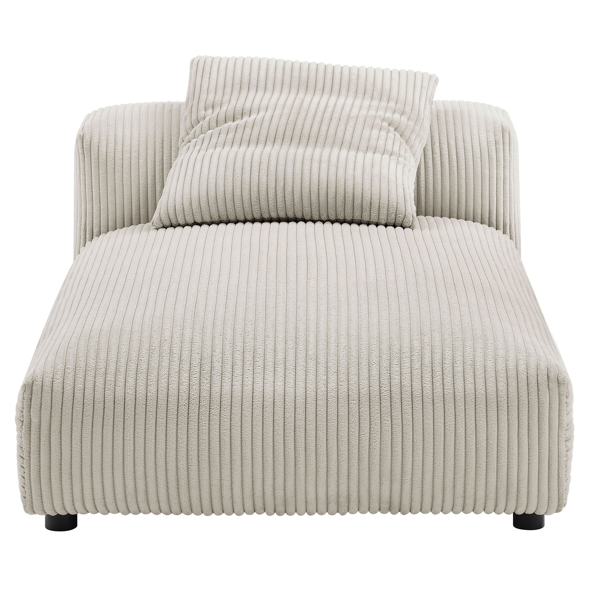 Solace Modular Corduroy Upholstered Armless Chaise Lounge by Modway - Best Buy Furniture