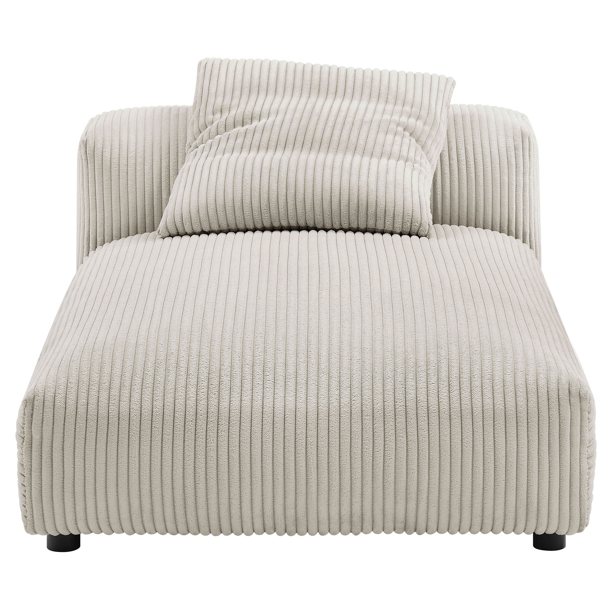 Solace Modular Corduroy Upholstered Armless Chaise Lounge by Modway - Best Buy Furniture