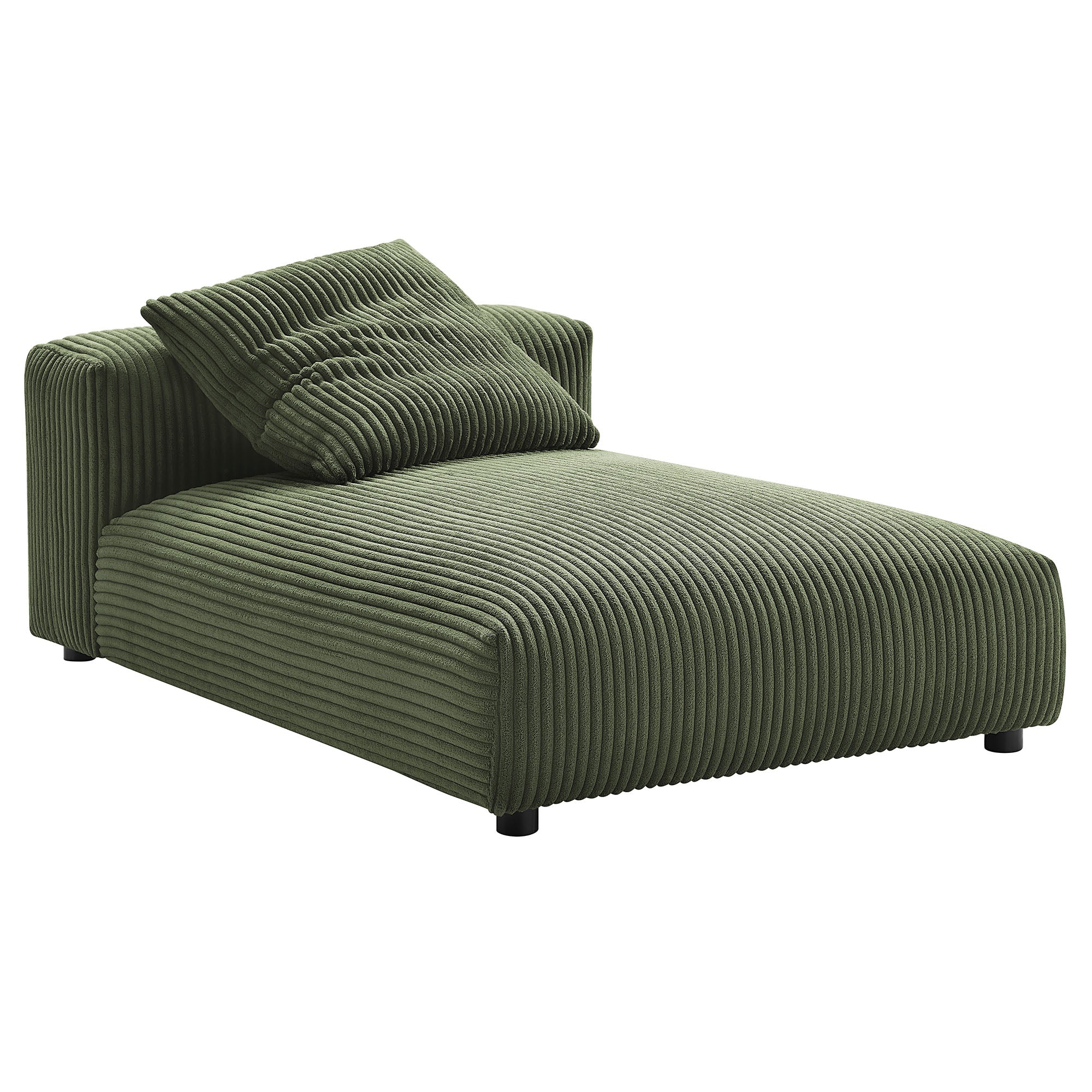 Solace 4-Piece Modular Corduroy Upholstered Sectional Sofa With Ottoman by Modway - Best Buy Furniture
