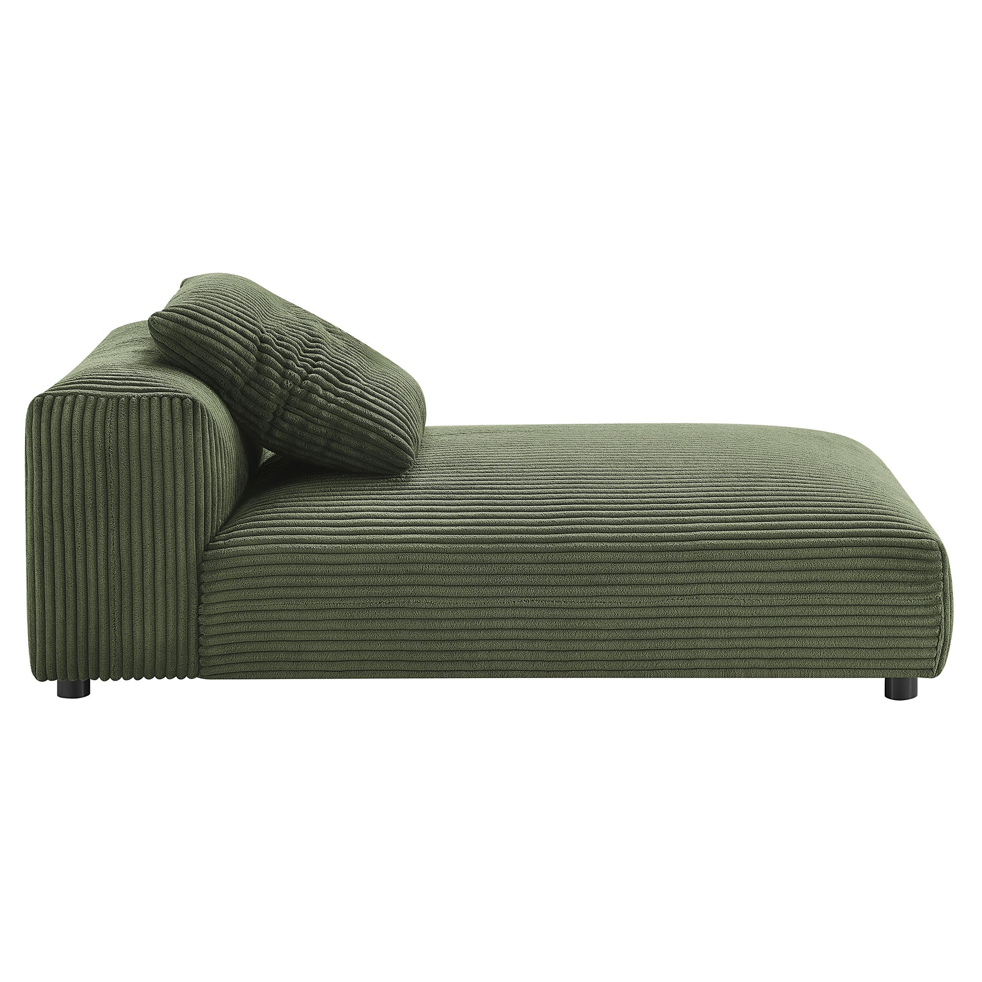 Solace Modular Corduroy Upholstered Armless Chaise Lounge by Modway - Best Buy Furniture