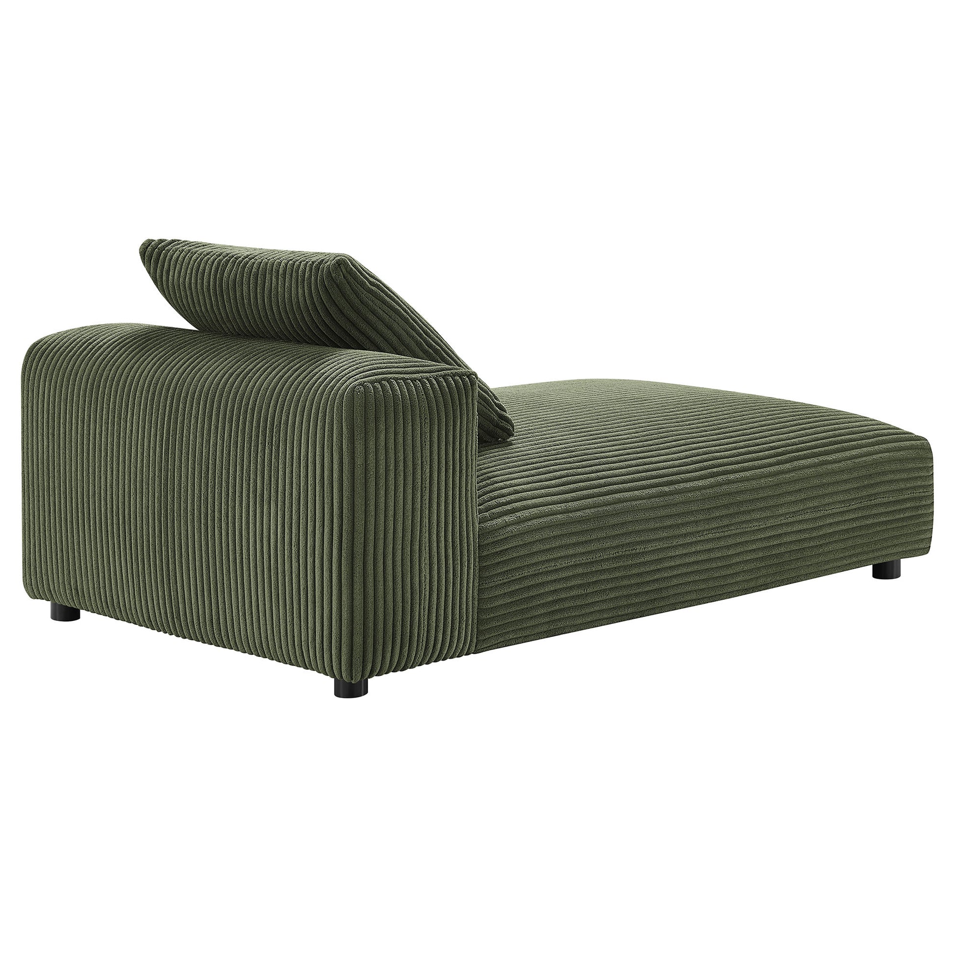 Solace Modular Corduroy Upholstered Armless Chaise Lounge by Modway - Best Buy Furniture