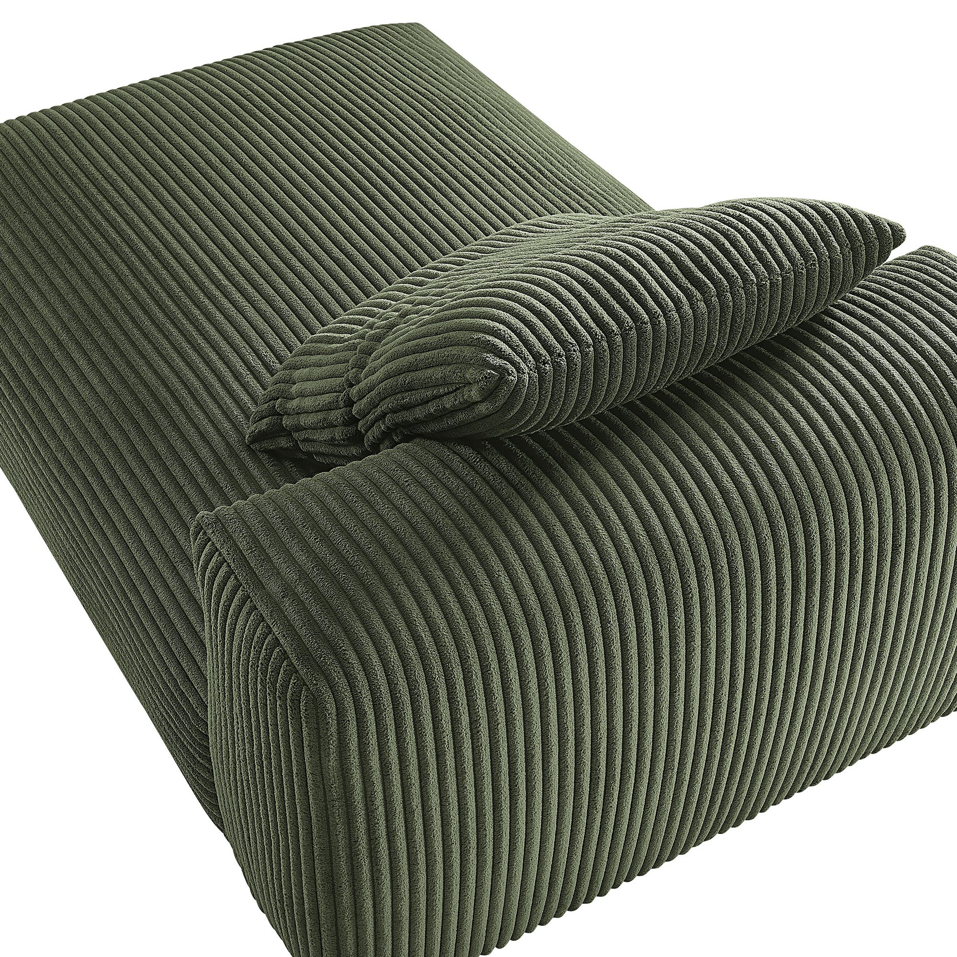 Solace Modular Corduroy Upholstered Armless Chaise Lounge by Modway - Best Buy Furniture