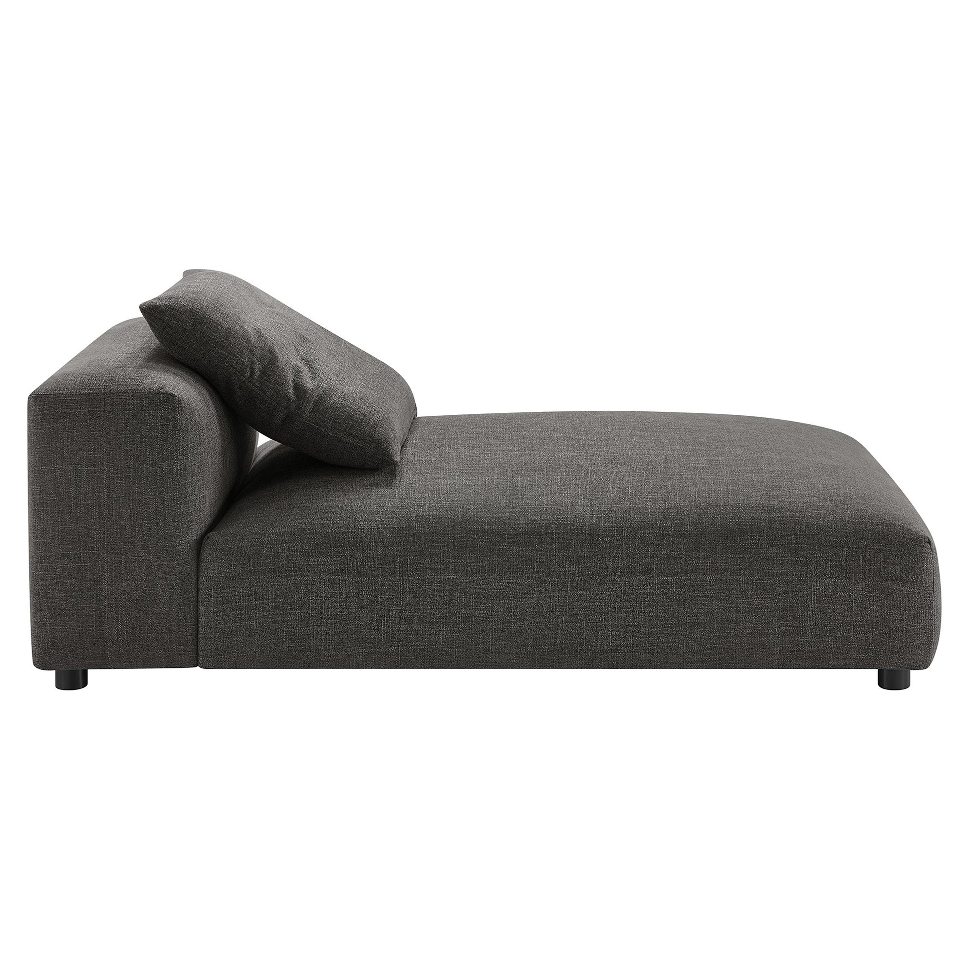 Solace Modular Upholstered Fabric Armless Chaise Lounge by Modway - Best Buy Furniture