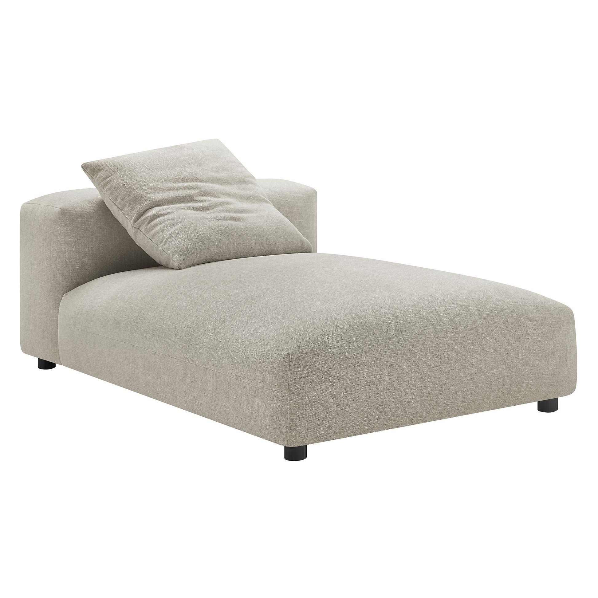 Solace Modular Upholstered Fabric Armless Chaise Lounge by Modway - Best Buy Furniture