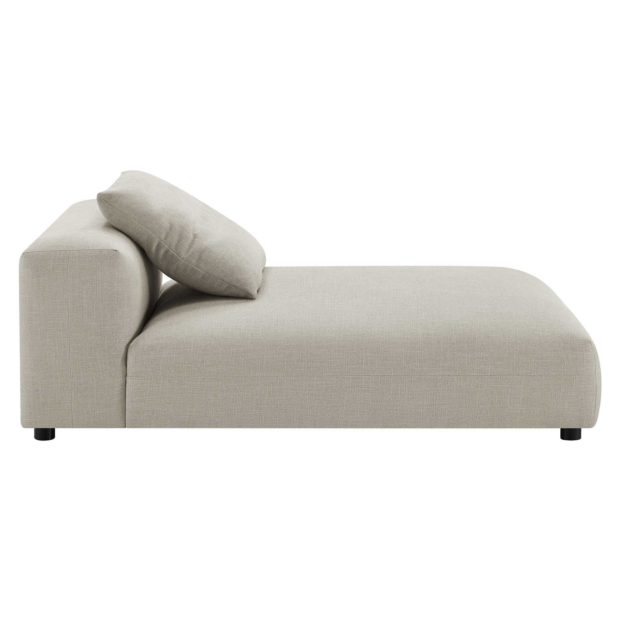 Solace Modular Upholstered Fabric Armless Chaise Lounge by Modway - Best Buy Furniture