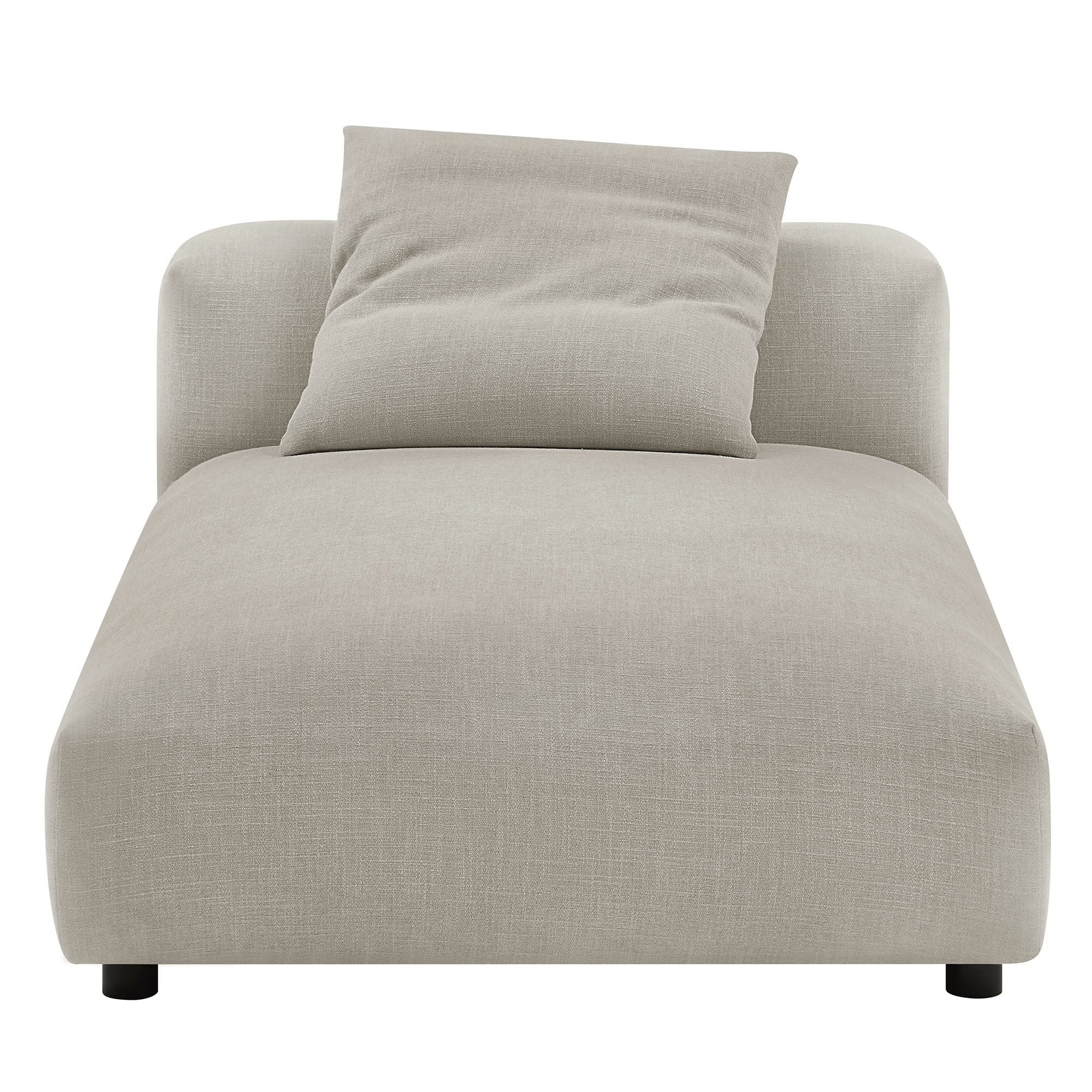 Solace Modular Upholstered Fabric Armless Chaise Lounge by Modway - Best Buy Furniture