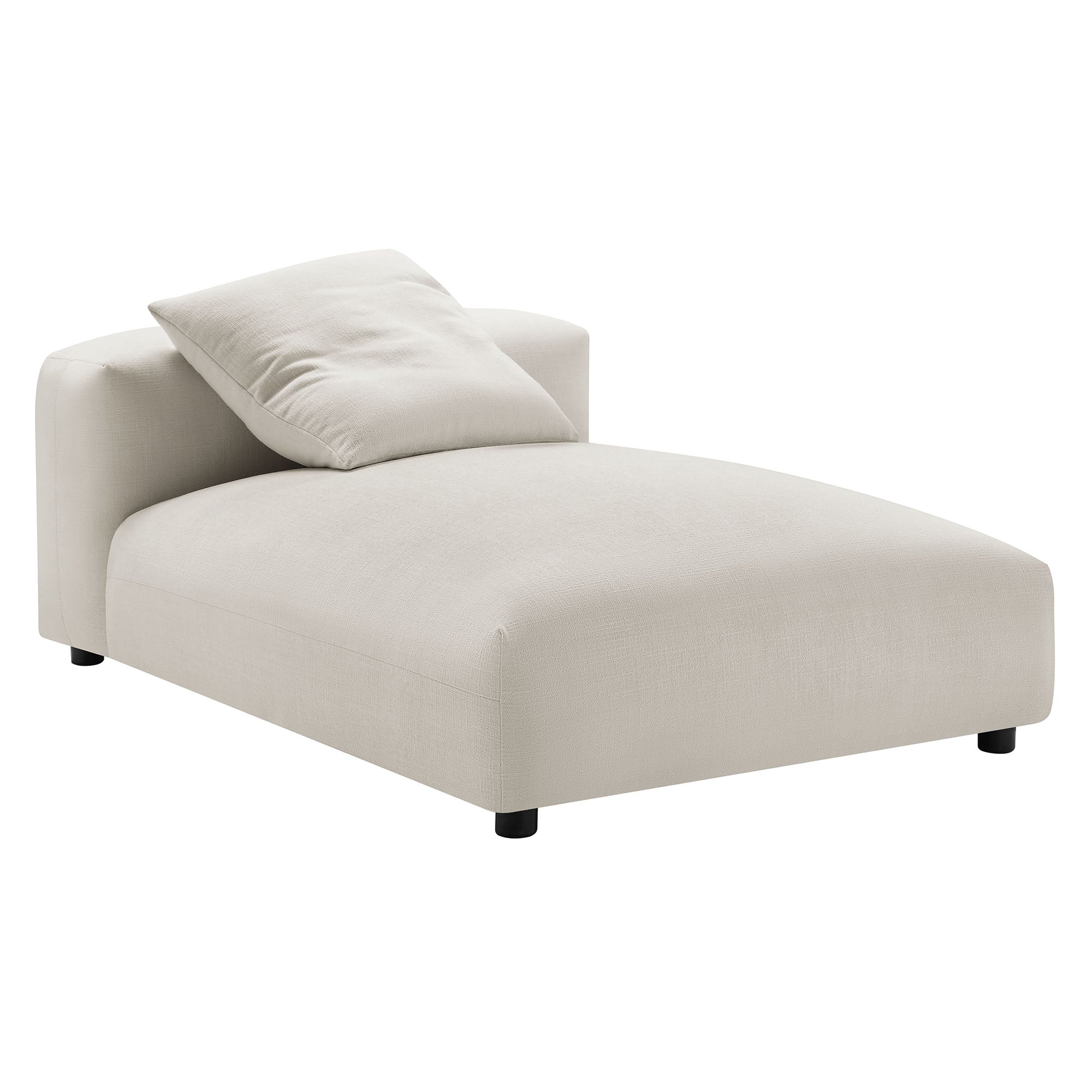Solace 4-Piece Modular Upholstered Fabric Sectional Sofa With Ottoman by Modway - Best Buy Furniture