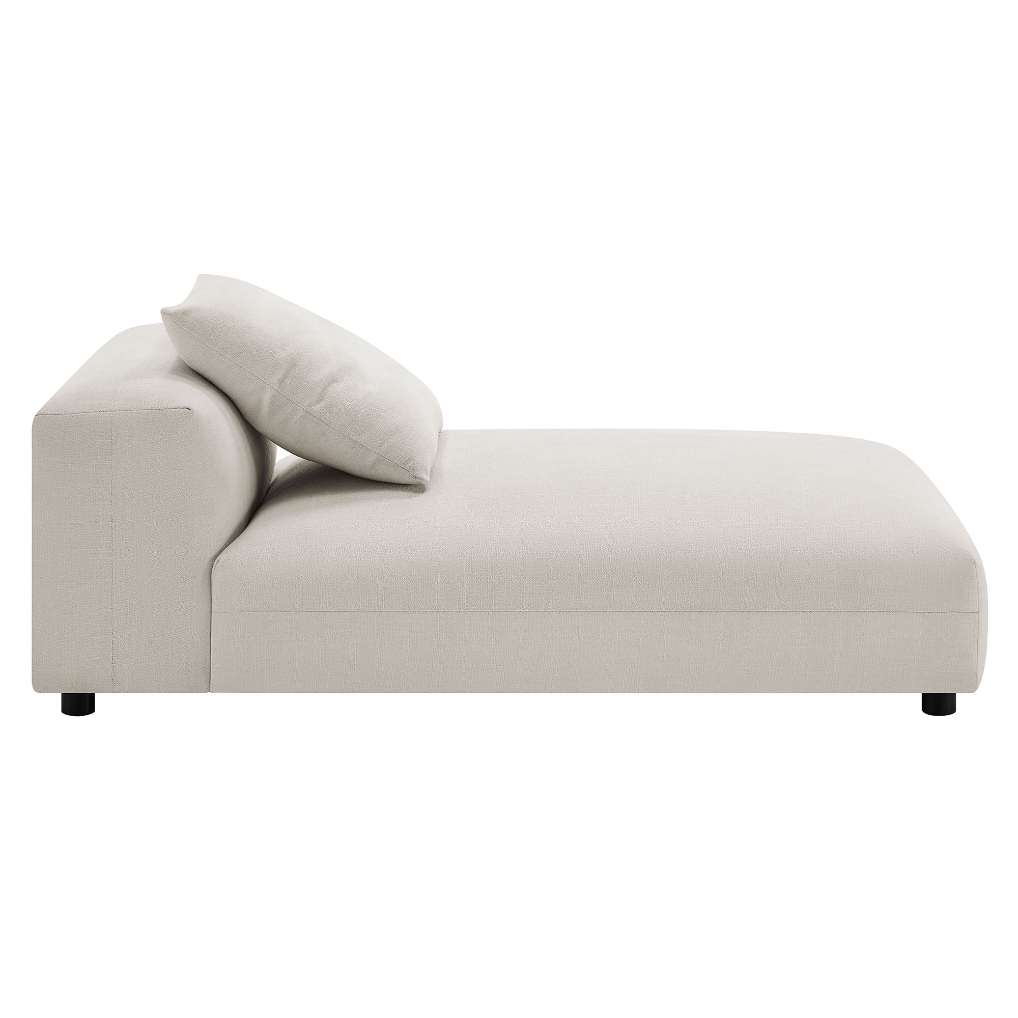 Solace Modular Upholstered Fabric Armless Chaise Lounge by Modway - Best Buy Furniture