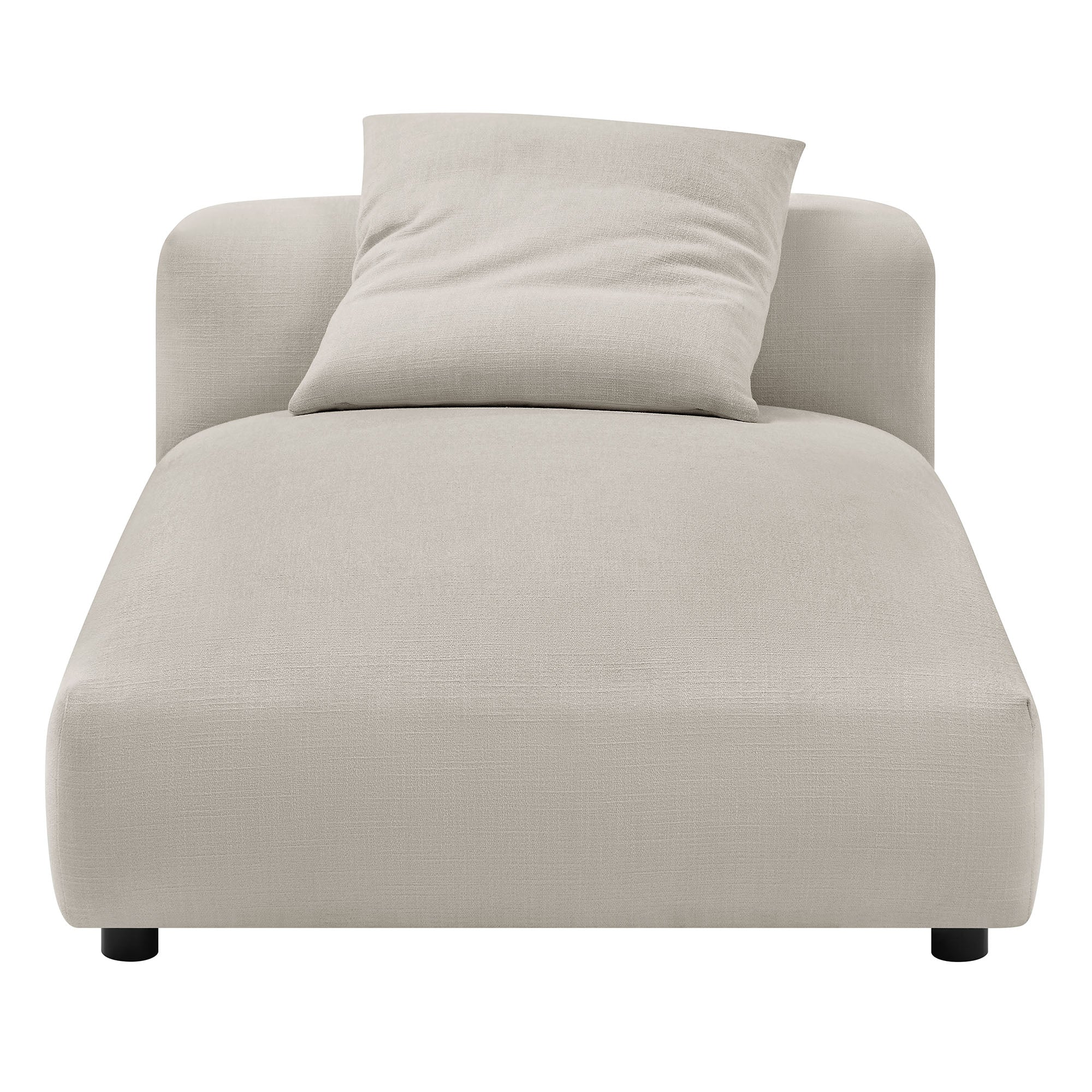 Solace Modular Upholstered Fabric Armless Chaise Lounge by Modway - Best Buy Furniture