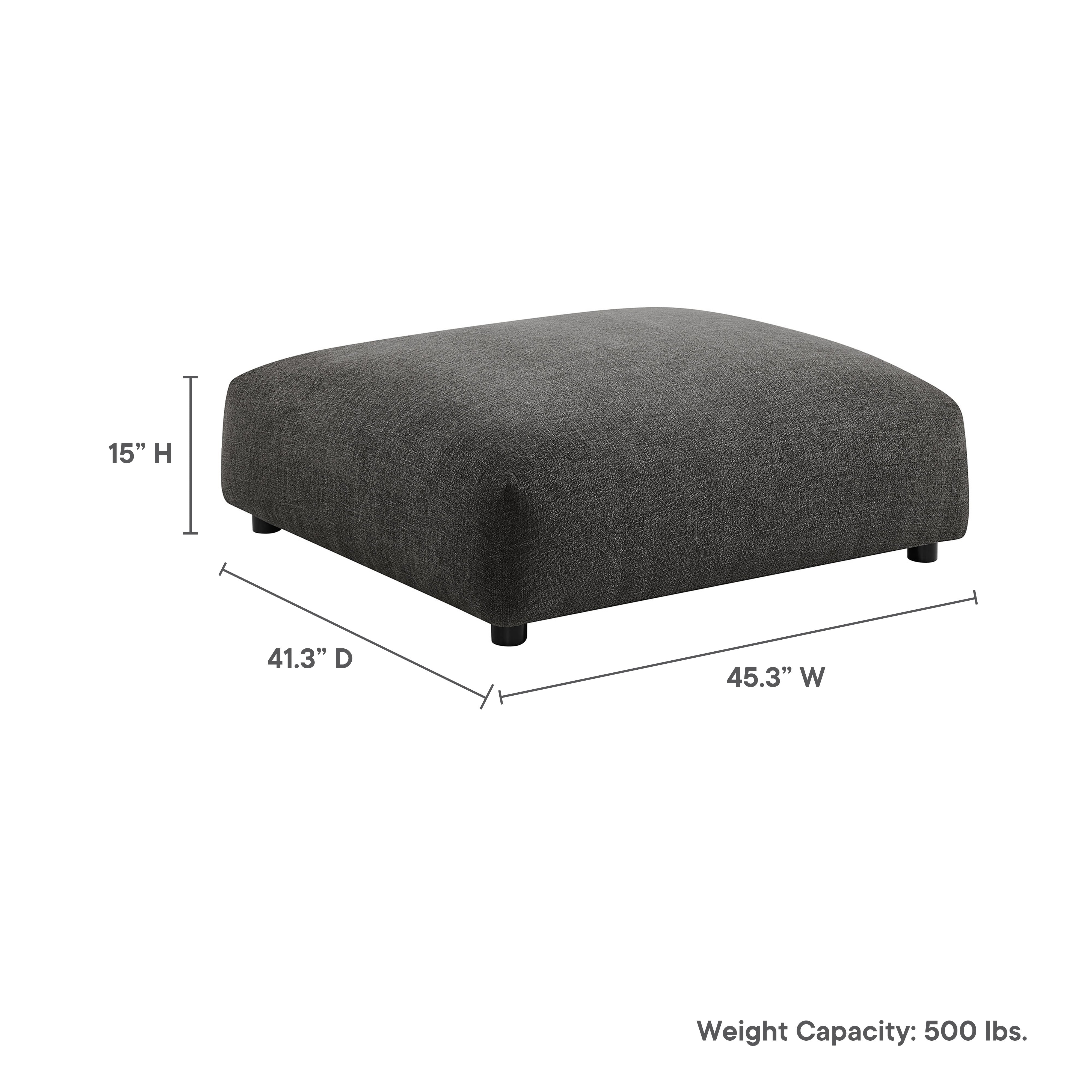 Solace Modular Upholstered Fabric Ottoman by Modway - Best Buy Furniture