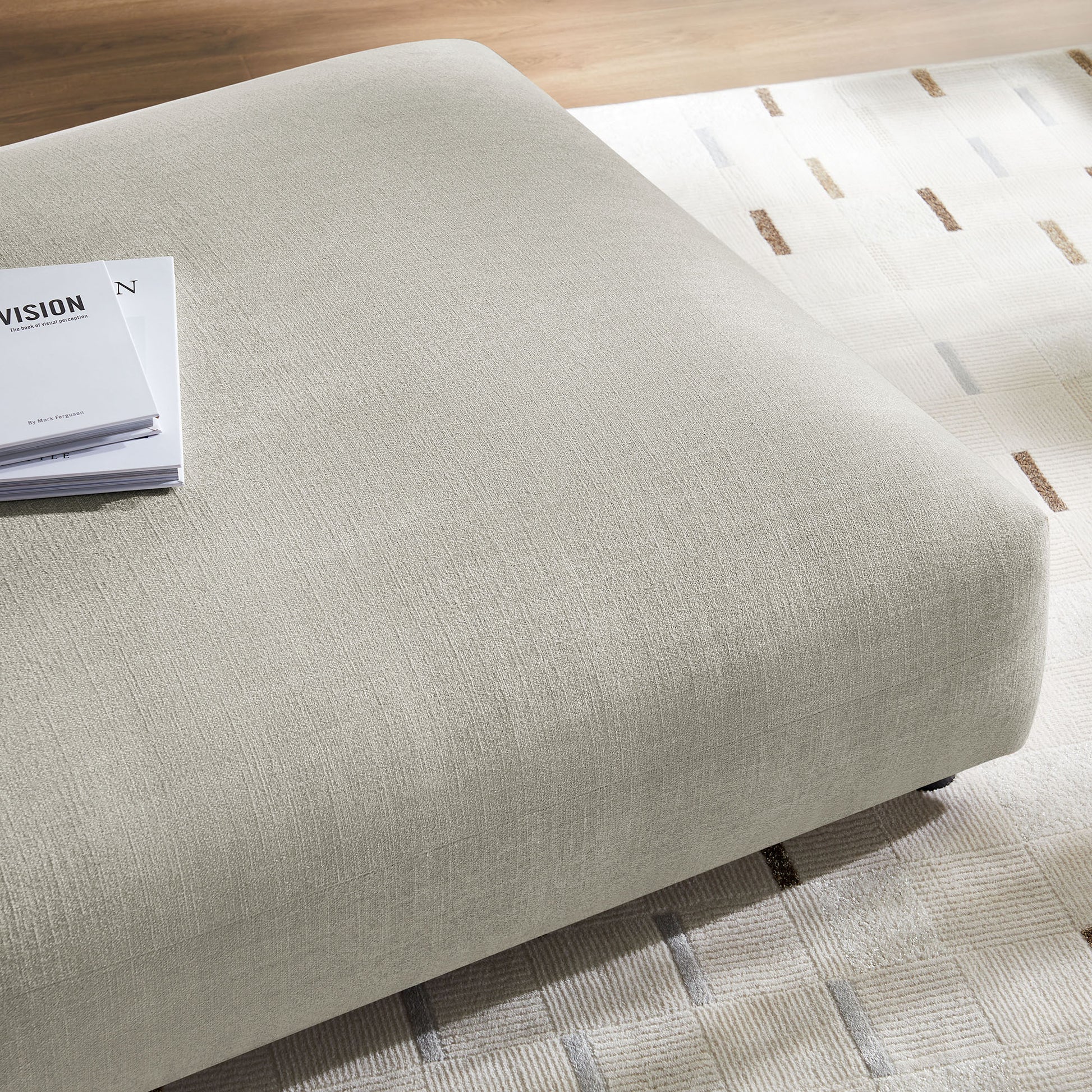 Solace Modular Upholstered Fabric Ottoman by Modway - Best Buy Furniture