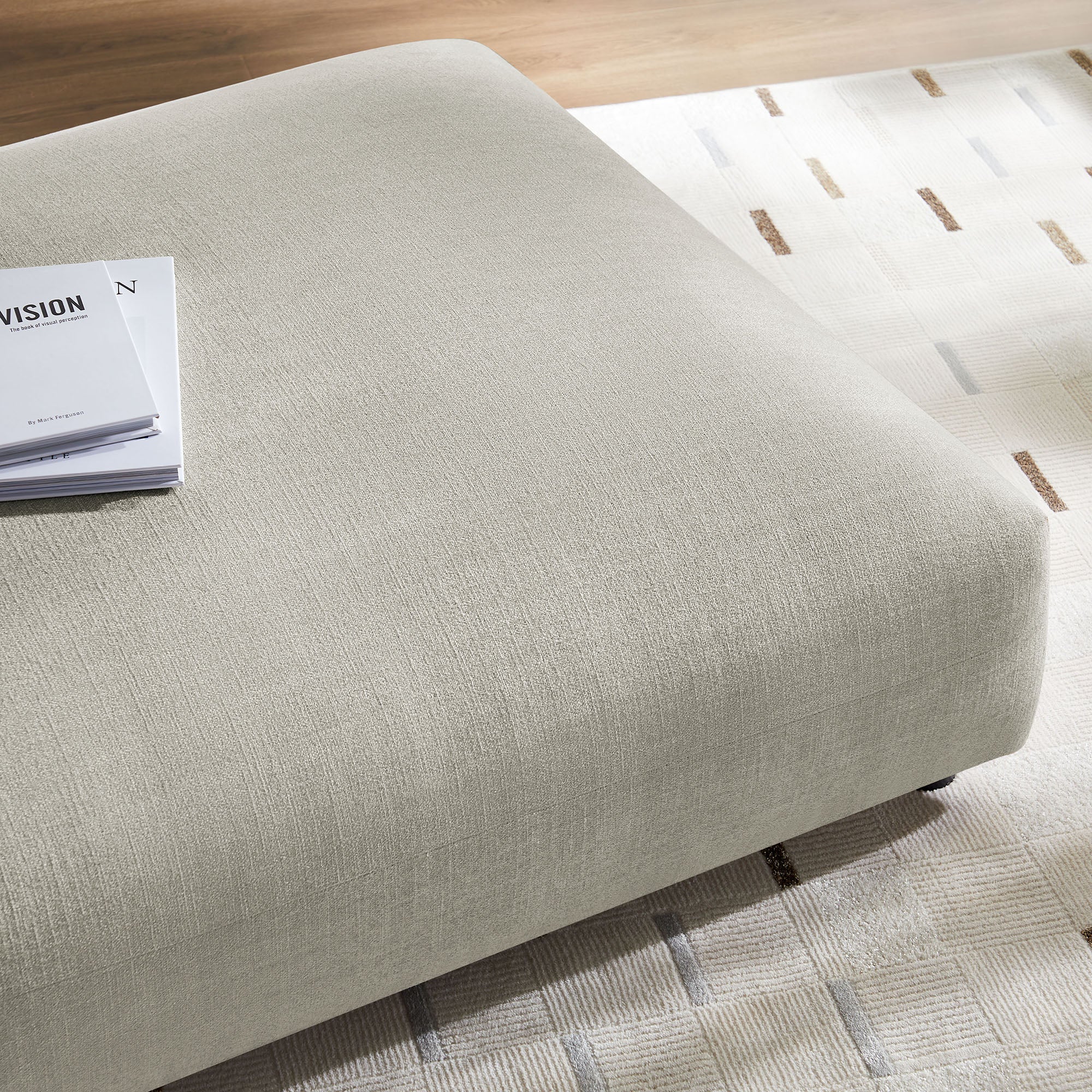 Solace Modular Upholstered Fabric Ottoman by Modway - Best Buy Furniture