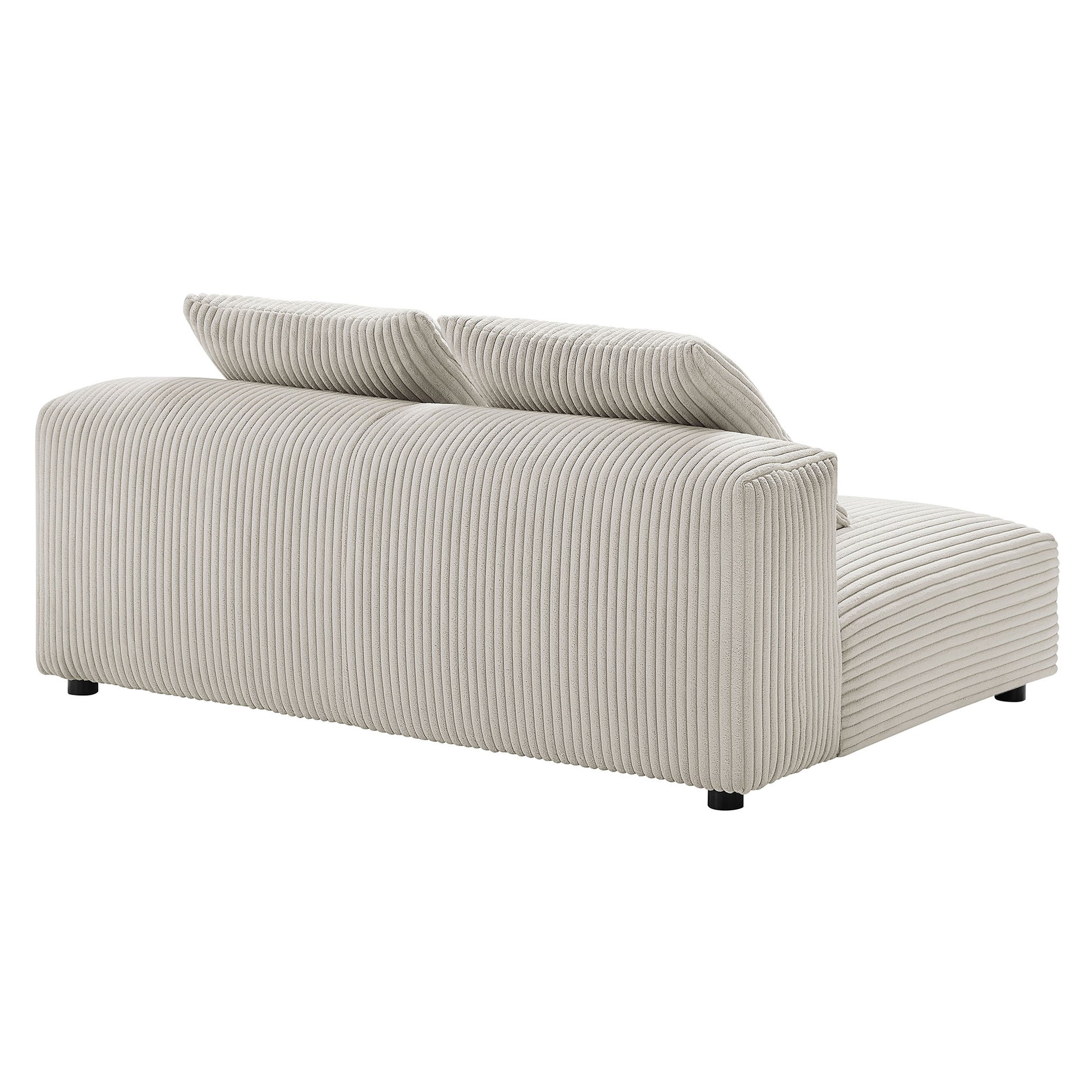Solace Modular Corduroy Upholstered Armless Loveseat by Modway - Best Buy Furniture