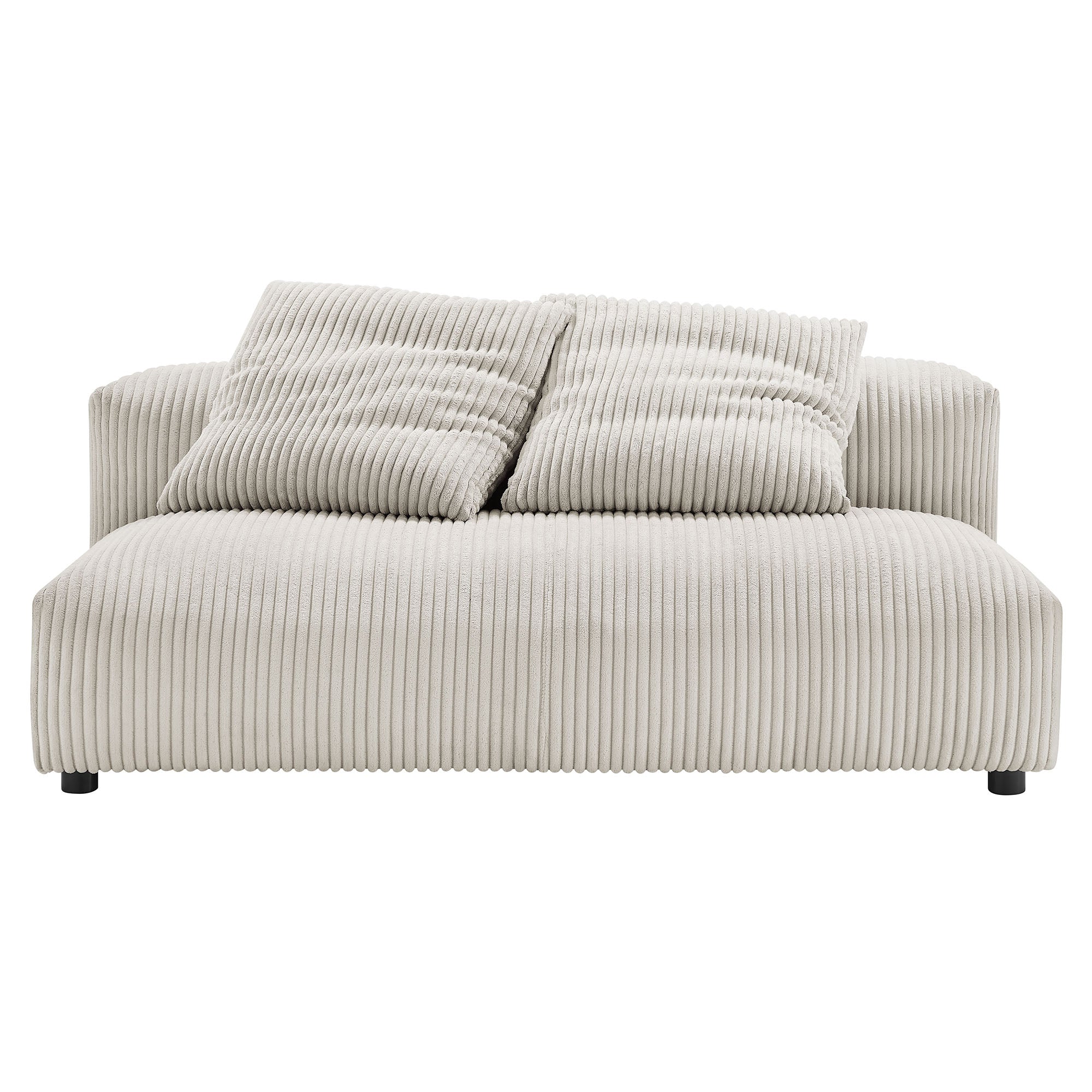 Solace Modular Corduroy Upholstered Armless Loveseat by Modway - Best Buy Furniture