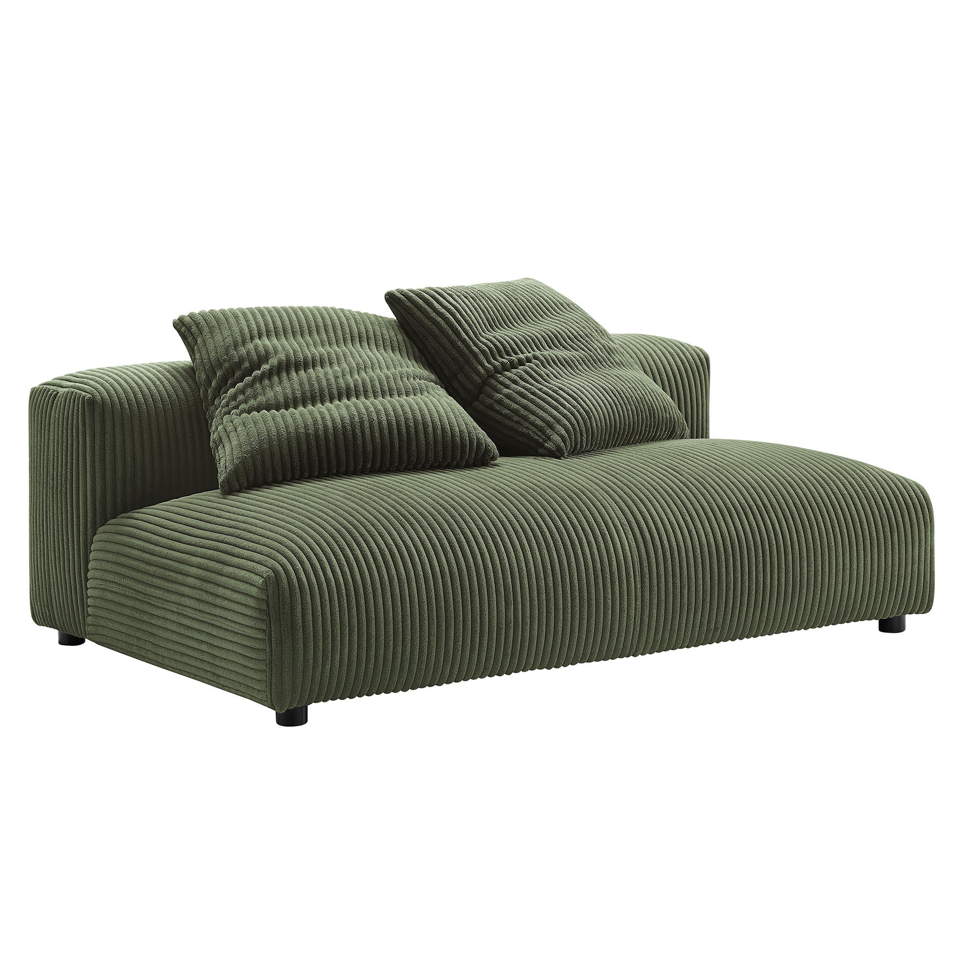 Solace 4-Piece Modular Corduroy Upholstered Sectional Sofa With Ottoman by Modway - Best Buy Furniture