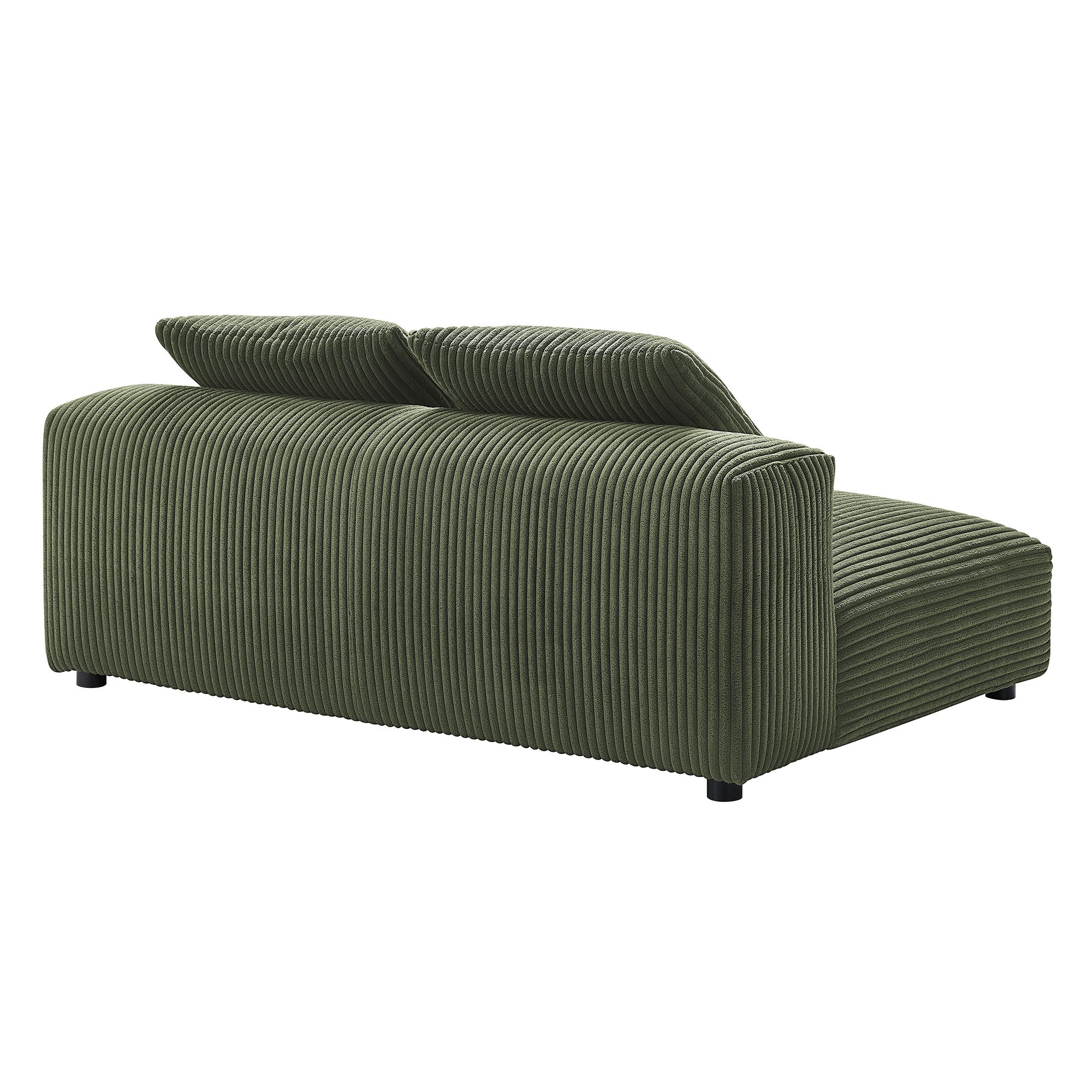 Solace Modular Corduroy Upholstered Armless Loveseat by Modway - Best Buy Furniture