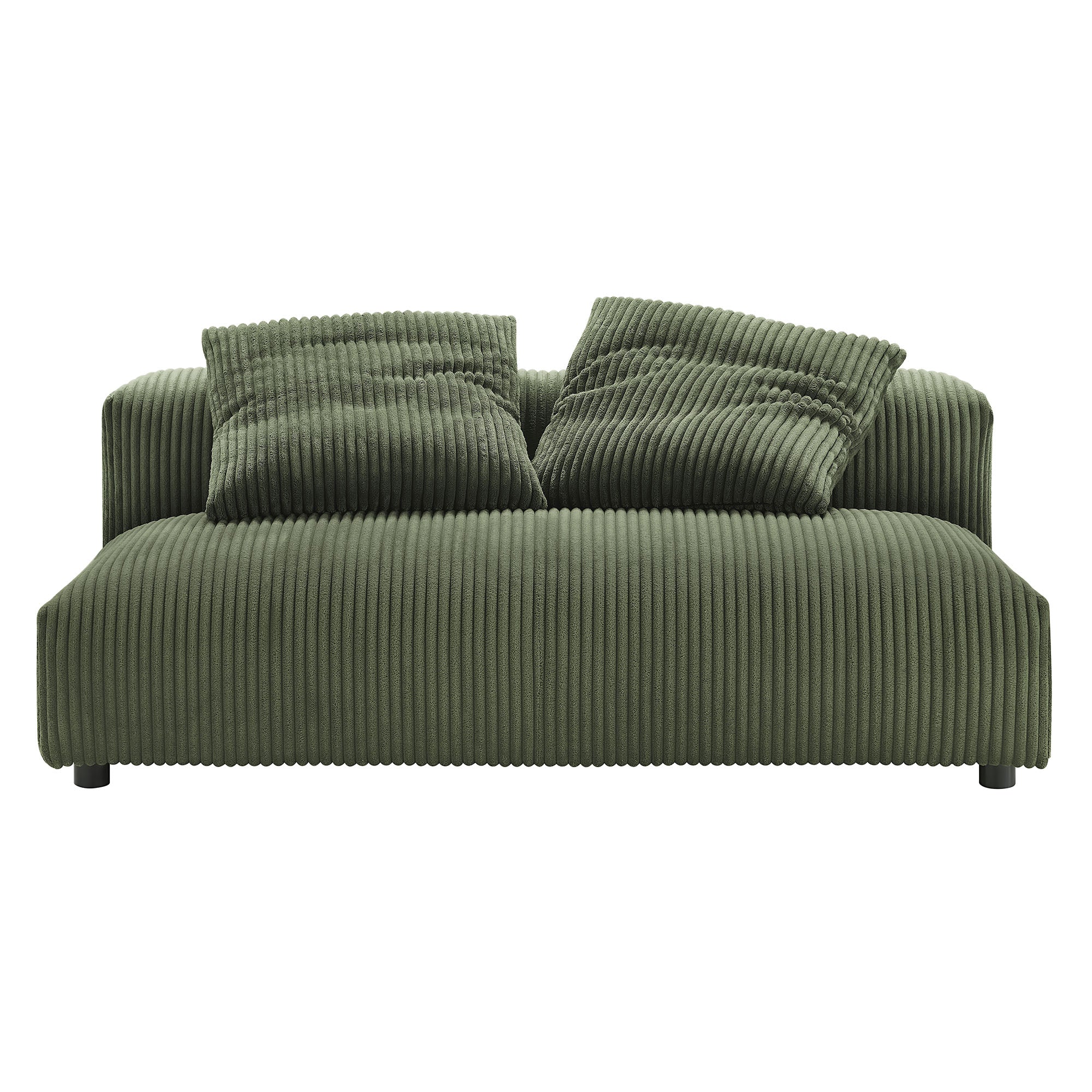 Solace Modular Corduroy Upholstered Armless Loveseat by Modway - Best Buy Furniture