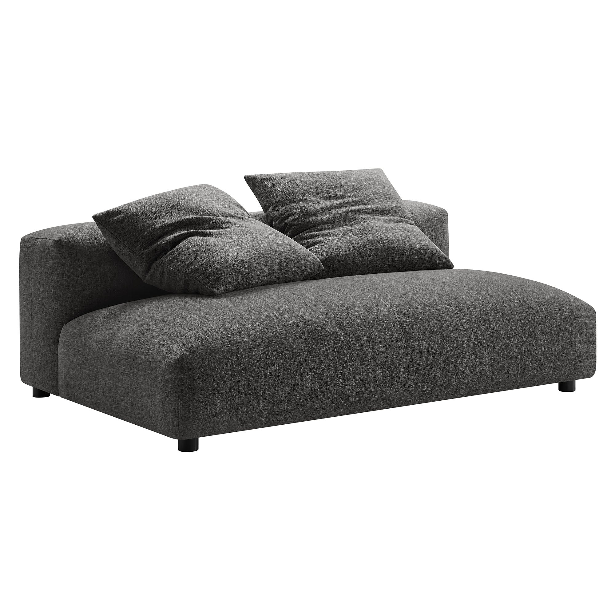 Solace 4-Piece Modular Upholstered Fabric Sectional Sofa With Ottoman by Modway - Best Buy Furniture
