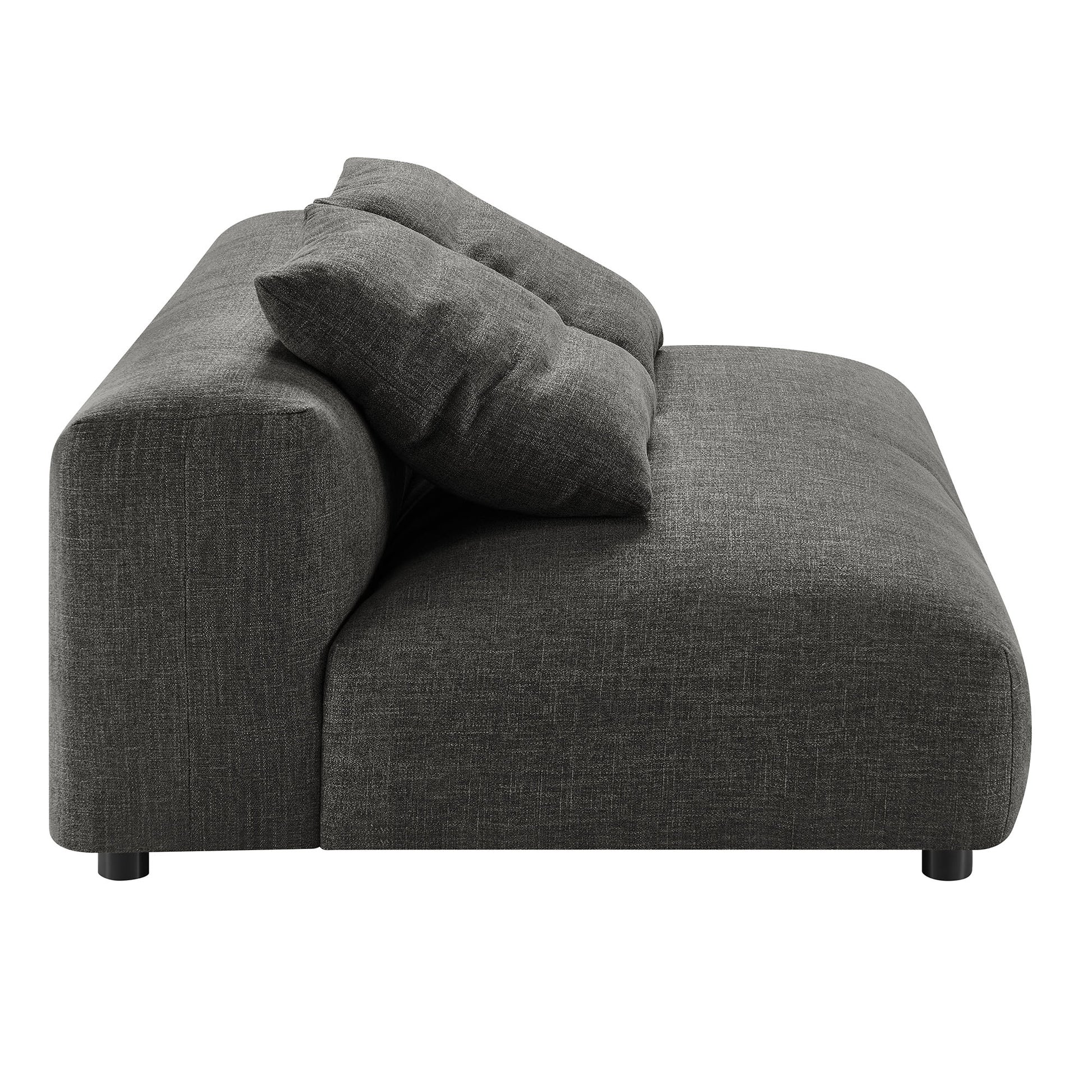 Solace Modular Upholstered Fabric Armless Loveseat by Modway - Best Buy Furniture
