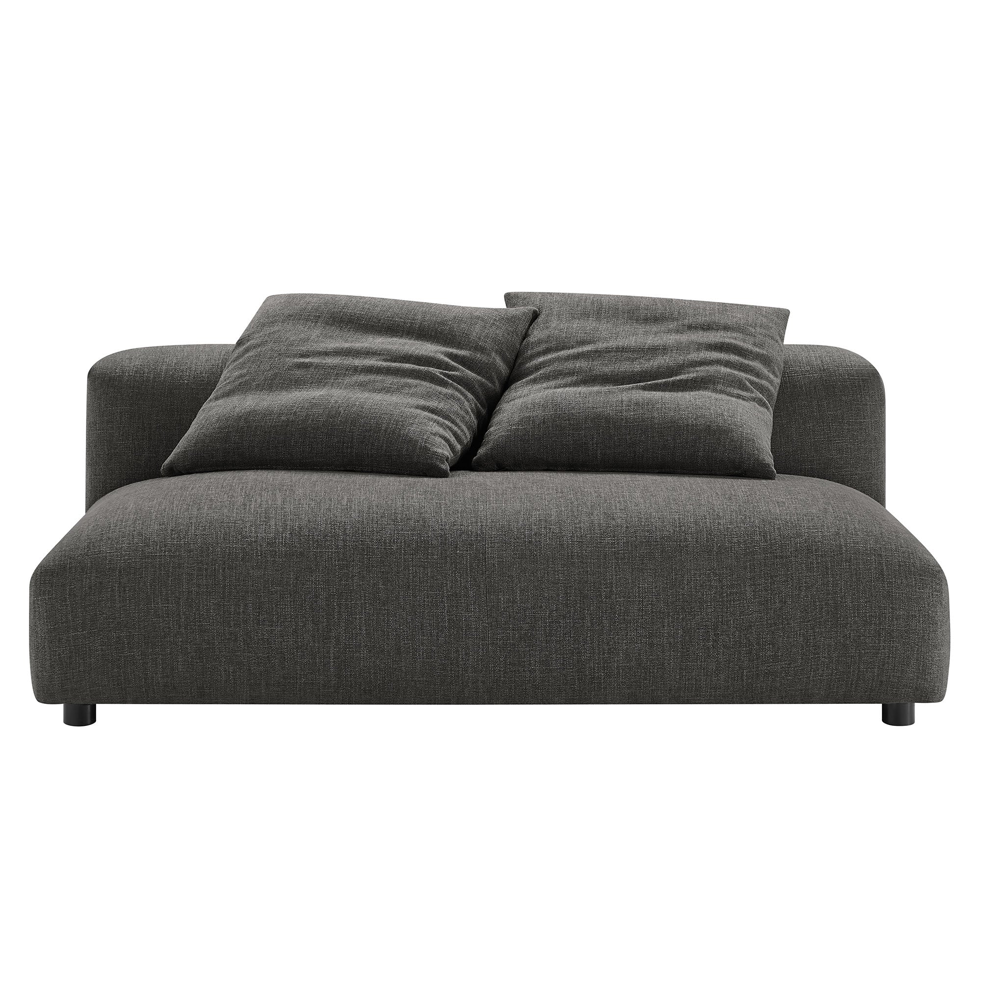Solace Modular Upholstered Fabric Armless Loveseat by Modway - Best Buy Furniture