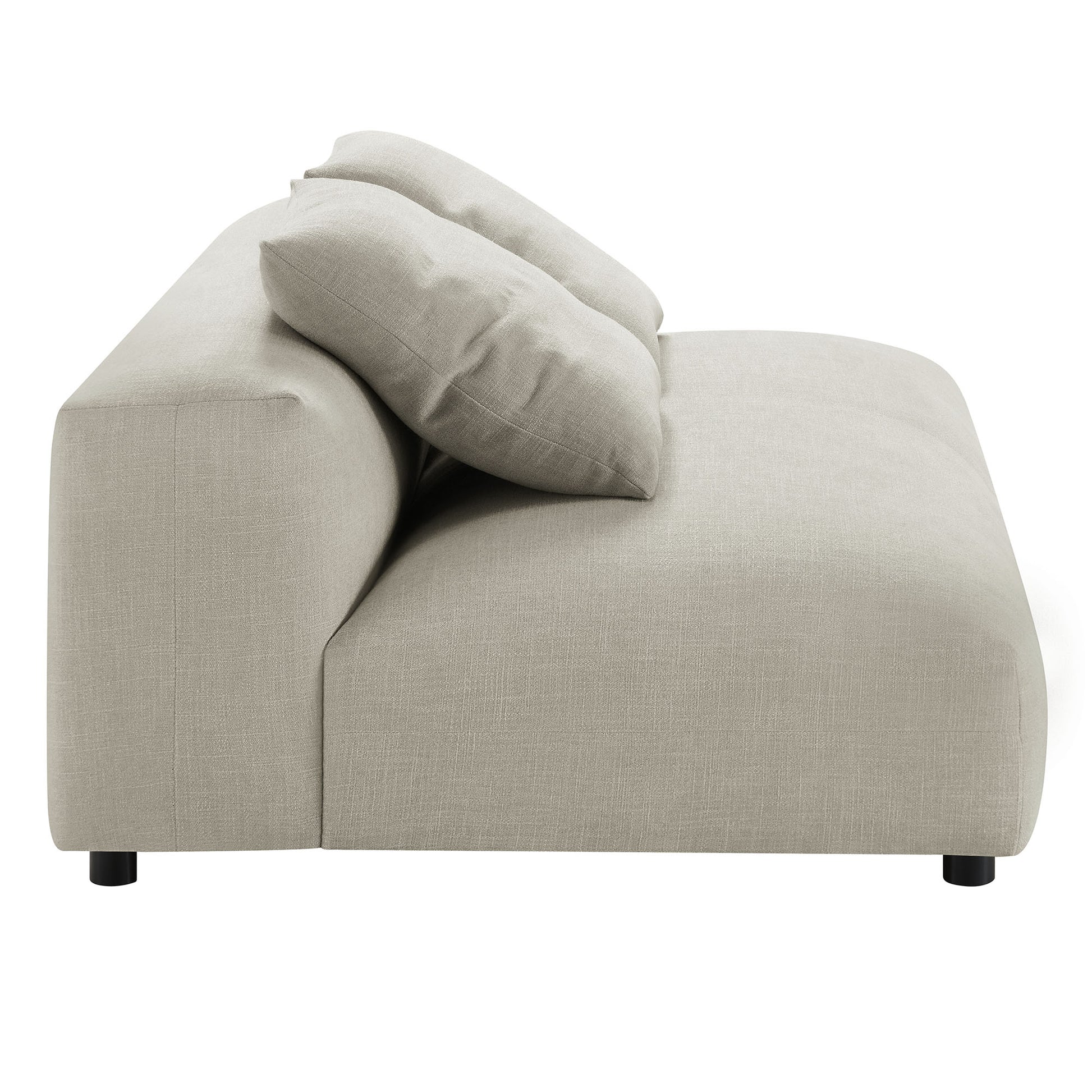 Solace Modular Upholstered Fabric Armless Loveseat by Modway - Best Buy Furniture