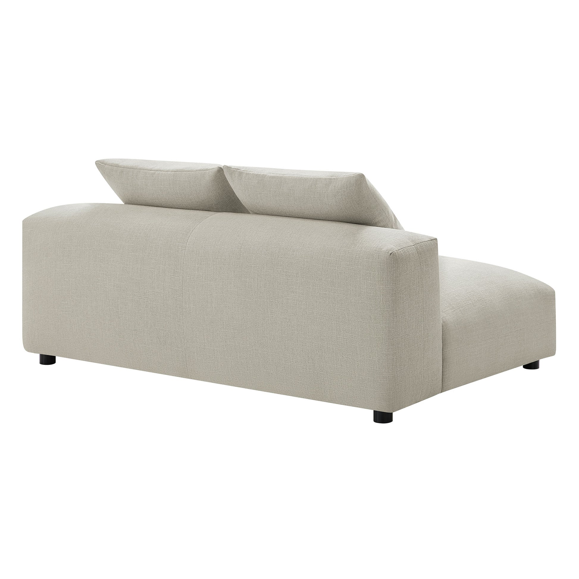 Solace Modular Upholstered Fabric Armless Loveseat by Modway - Best Buy Furniture