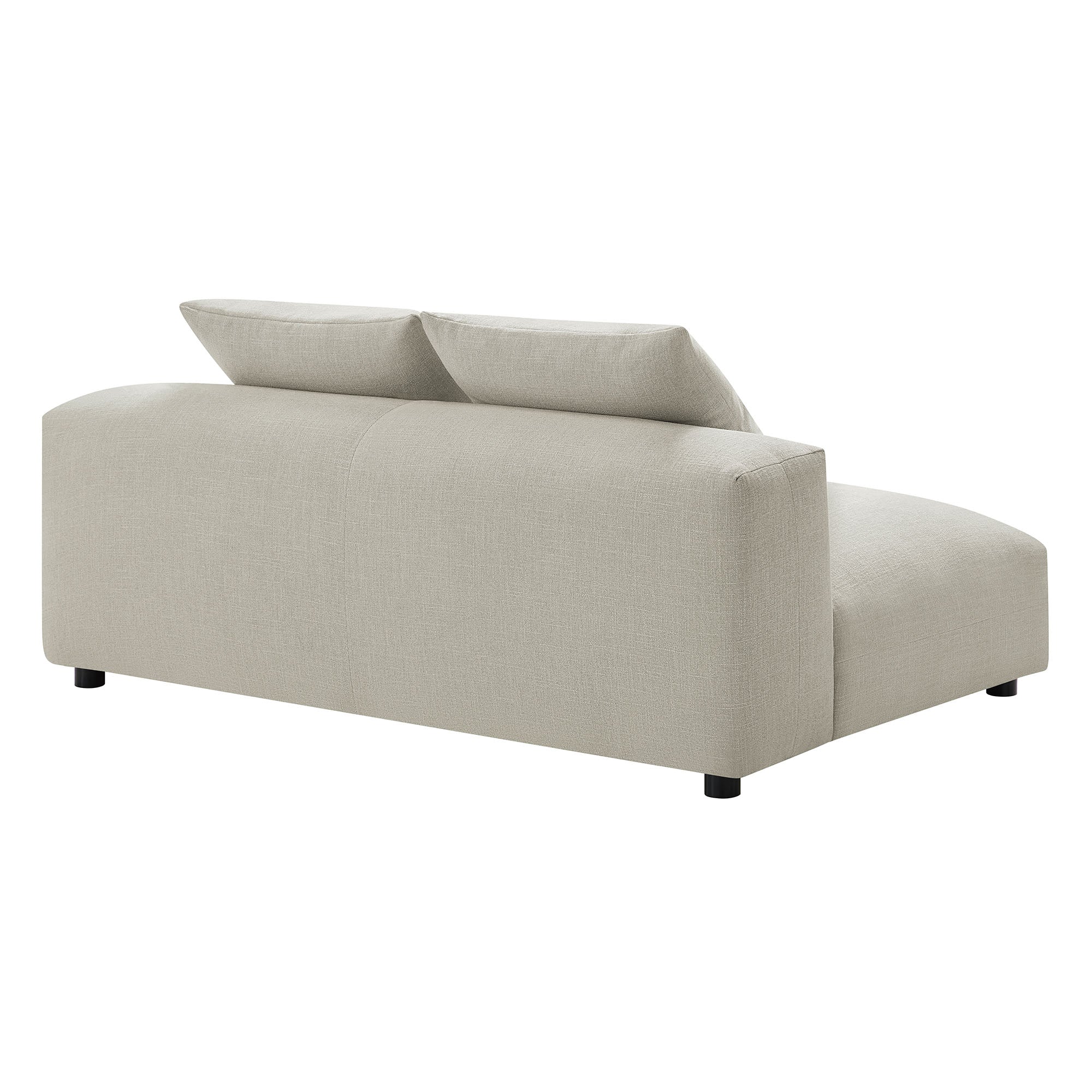 Solace Modular Upholstered Fabric Armless Loveseat by Modway - Best Buy Furniture