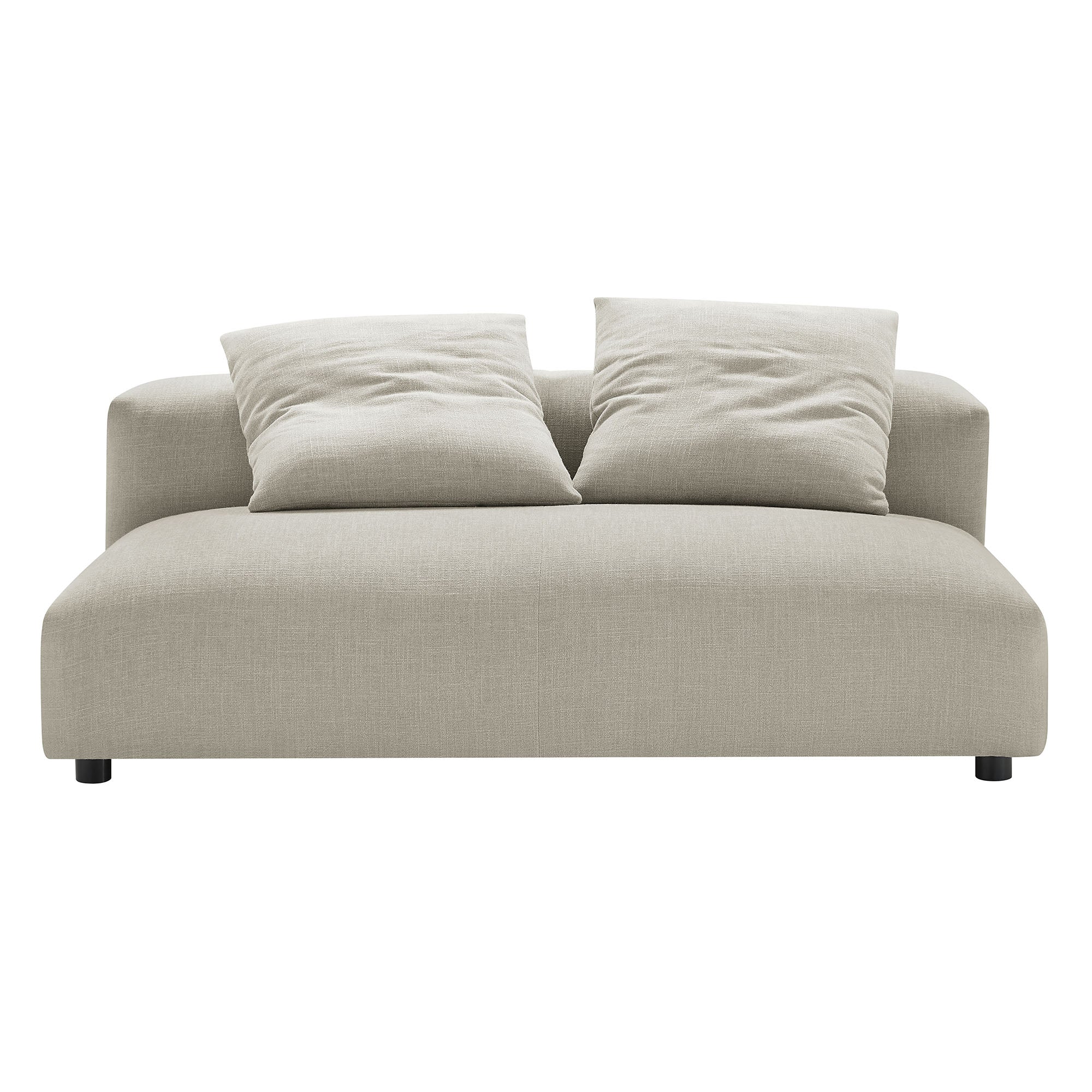 Solace Modular Upholstered Fabric Armless Loveseat by Modway - Best Buy Furniture