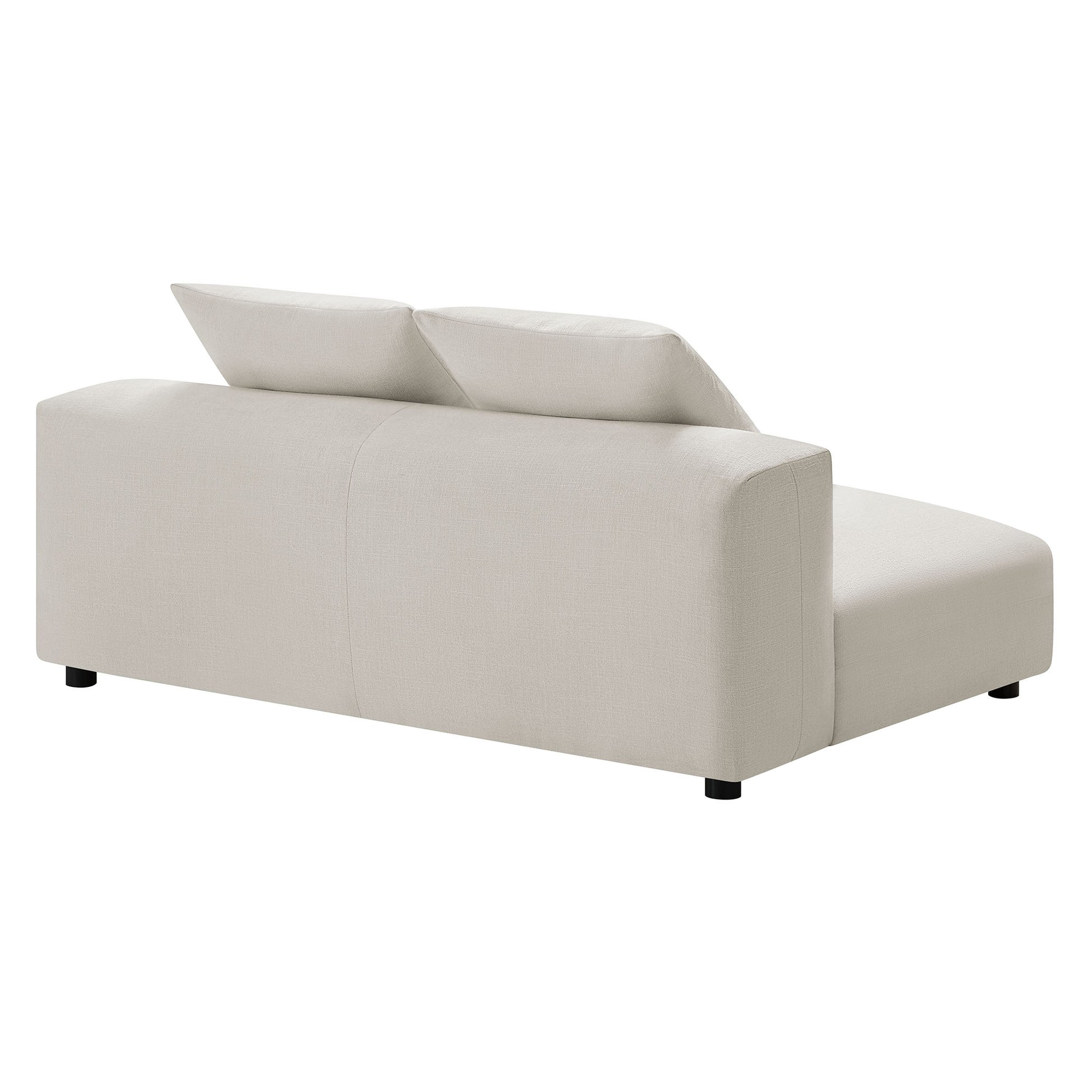 Solace Modular Upholstered Fabric Armless Loveseat by Modway - Best Buy Furniture