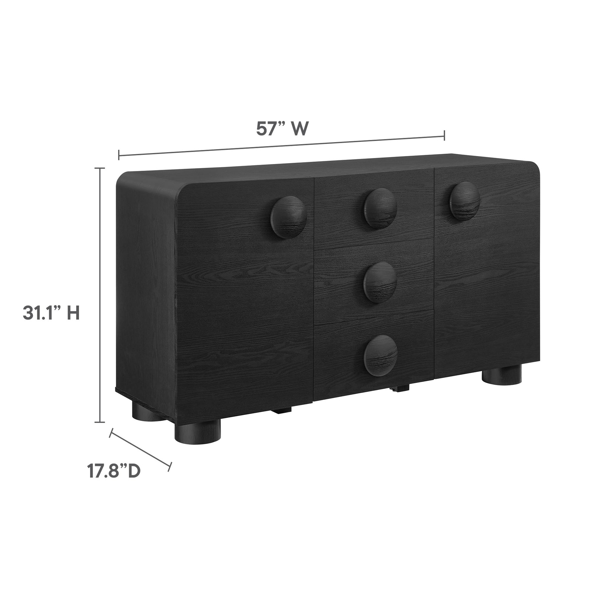 Sonnet 57" Sideboard Storage Cabinet by Modway - Best Buy Furniture